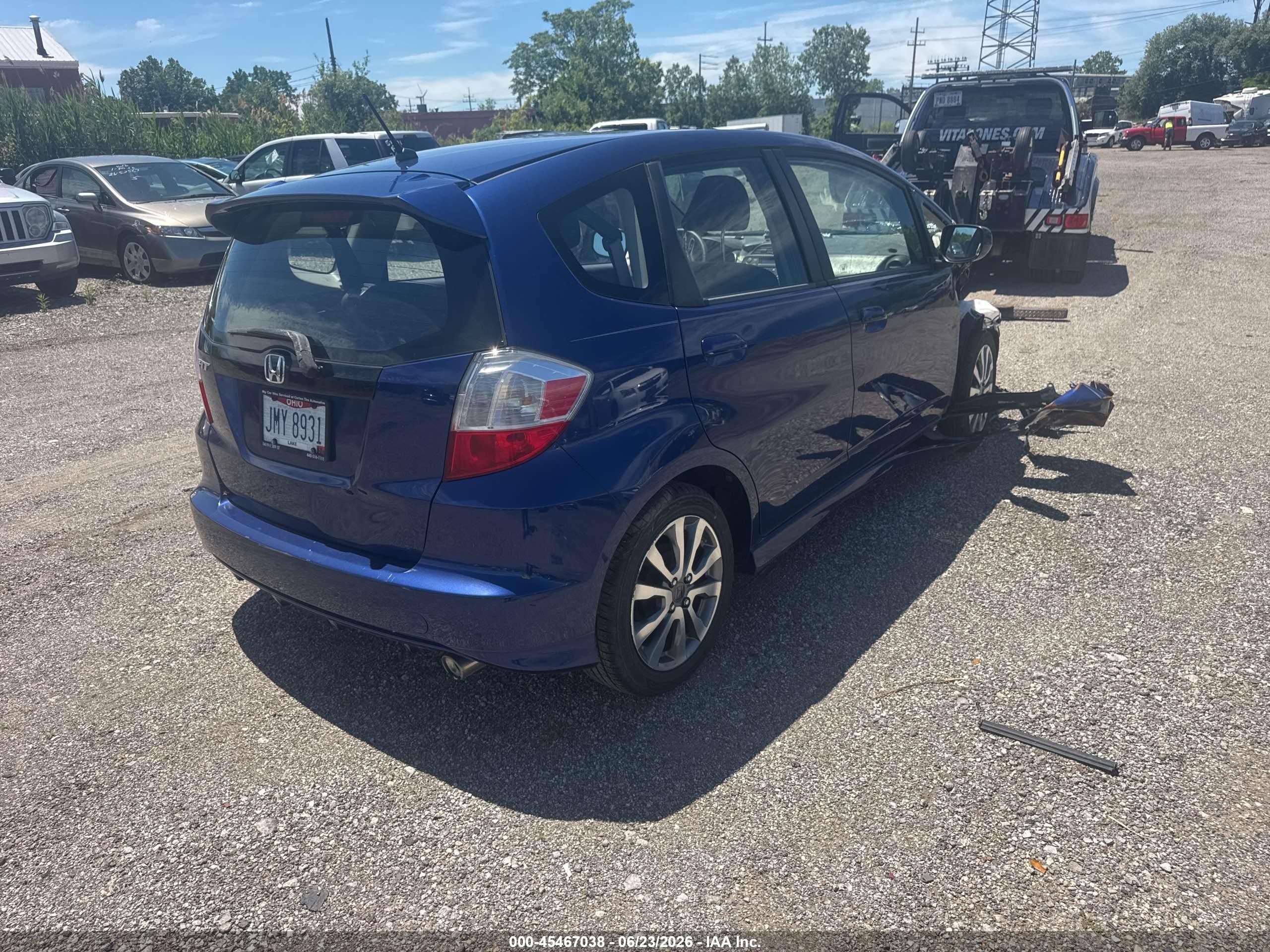 2013 Honda Fit Sport Blue vin: JHMGE8H50DC016989