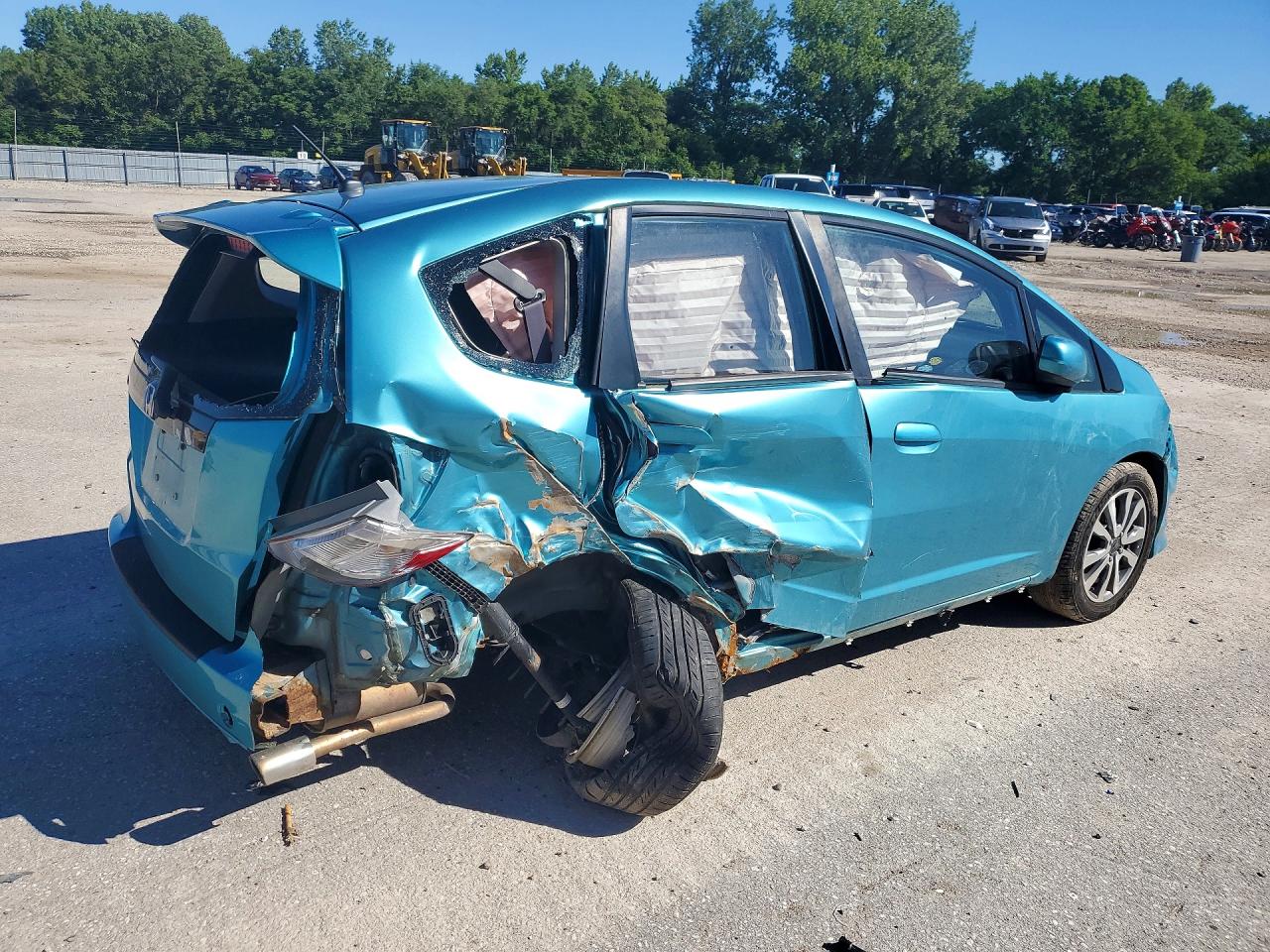 2013 Honda Fit Sport Turquoise vin: JHMGE8H50DC023523