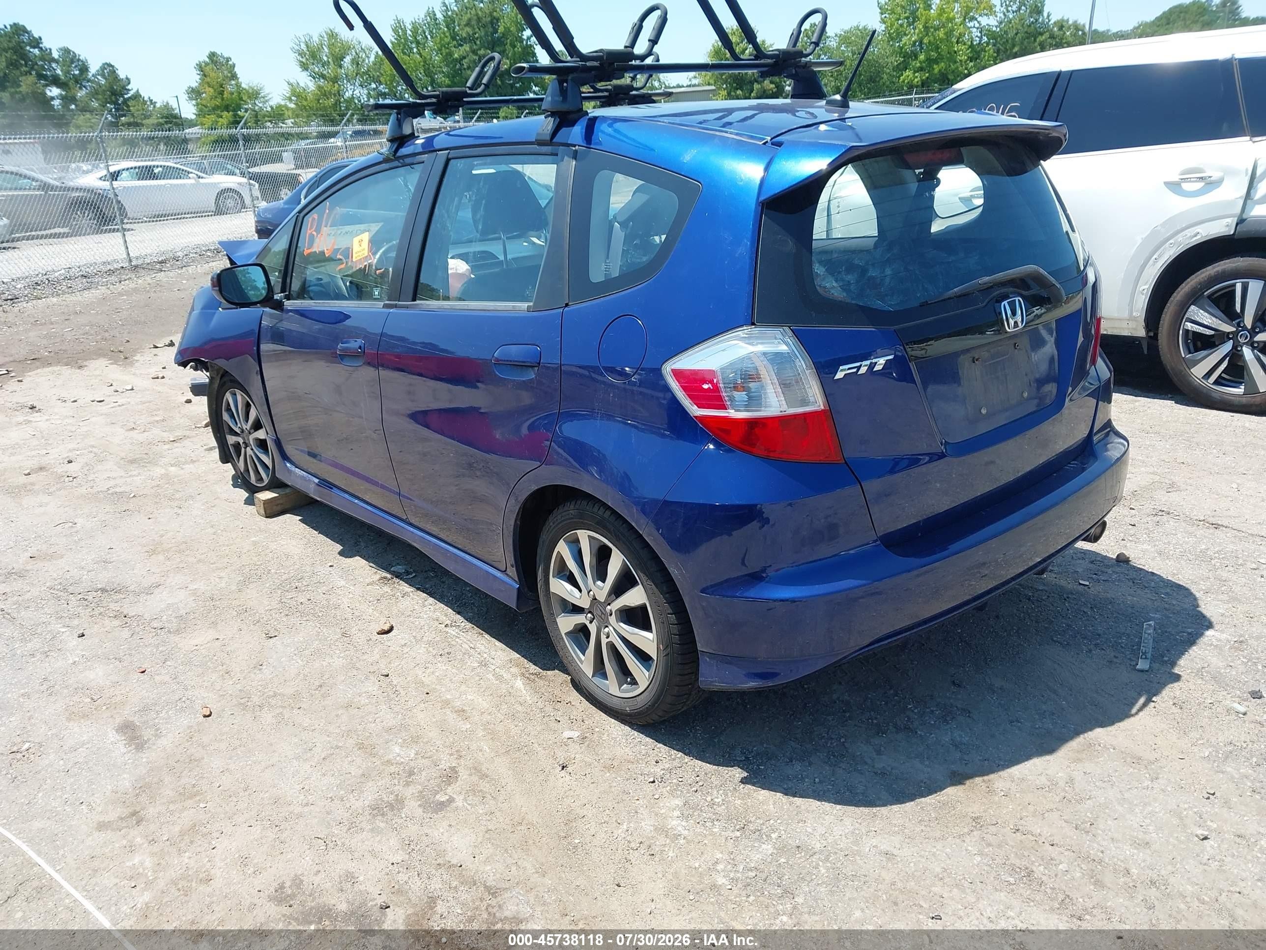 2013 Honda Fit Sport Blue vin: JHMGE8H50DC024431