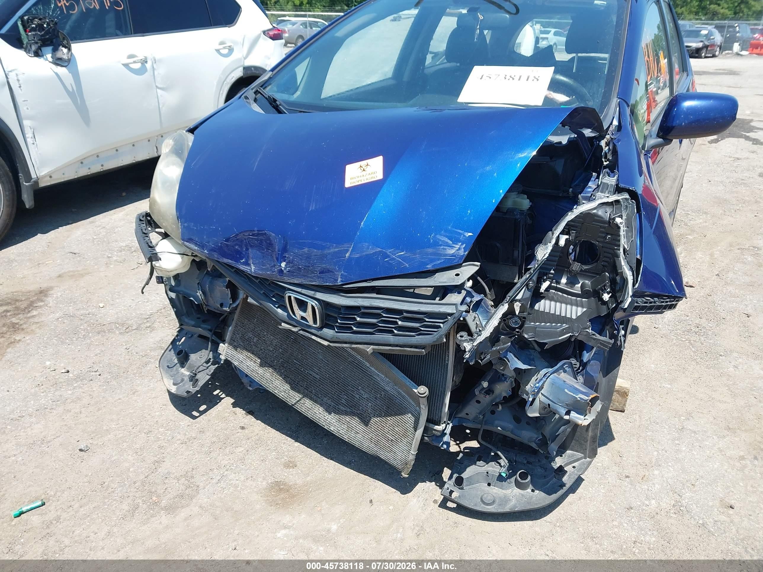 2013 Honda Fit Sport Blue vin: JHMGE8H50DC024431