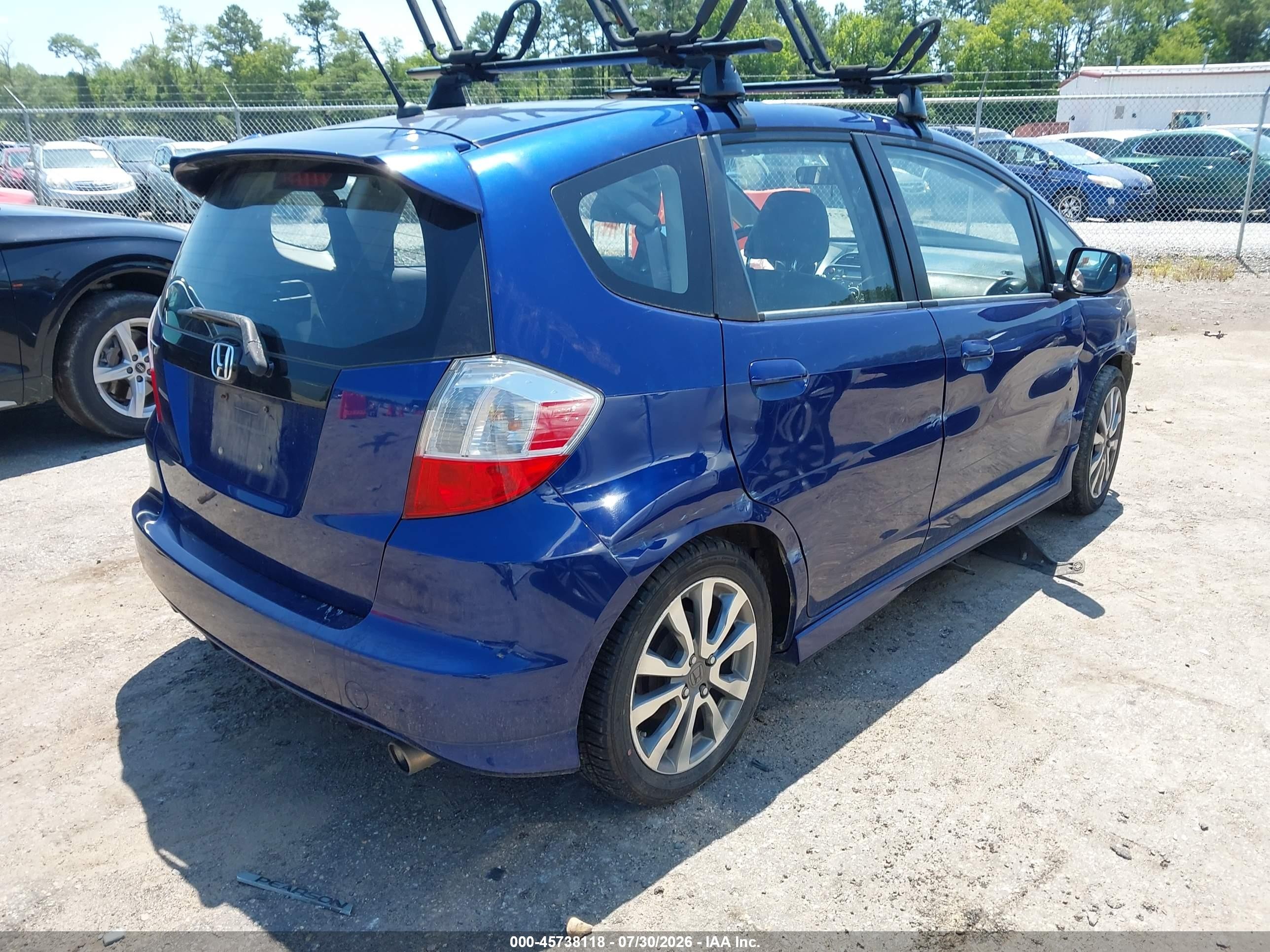 2013 Honda Fit Sport Blue vin: JHMGE8H50DC024431
