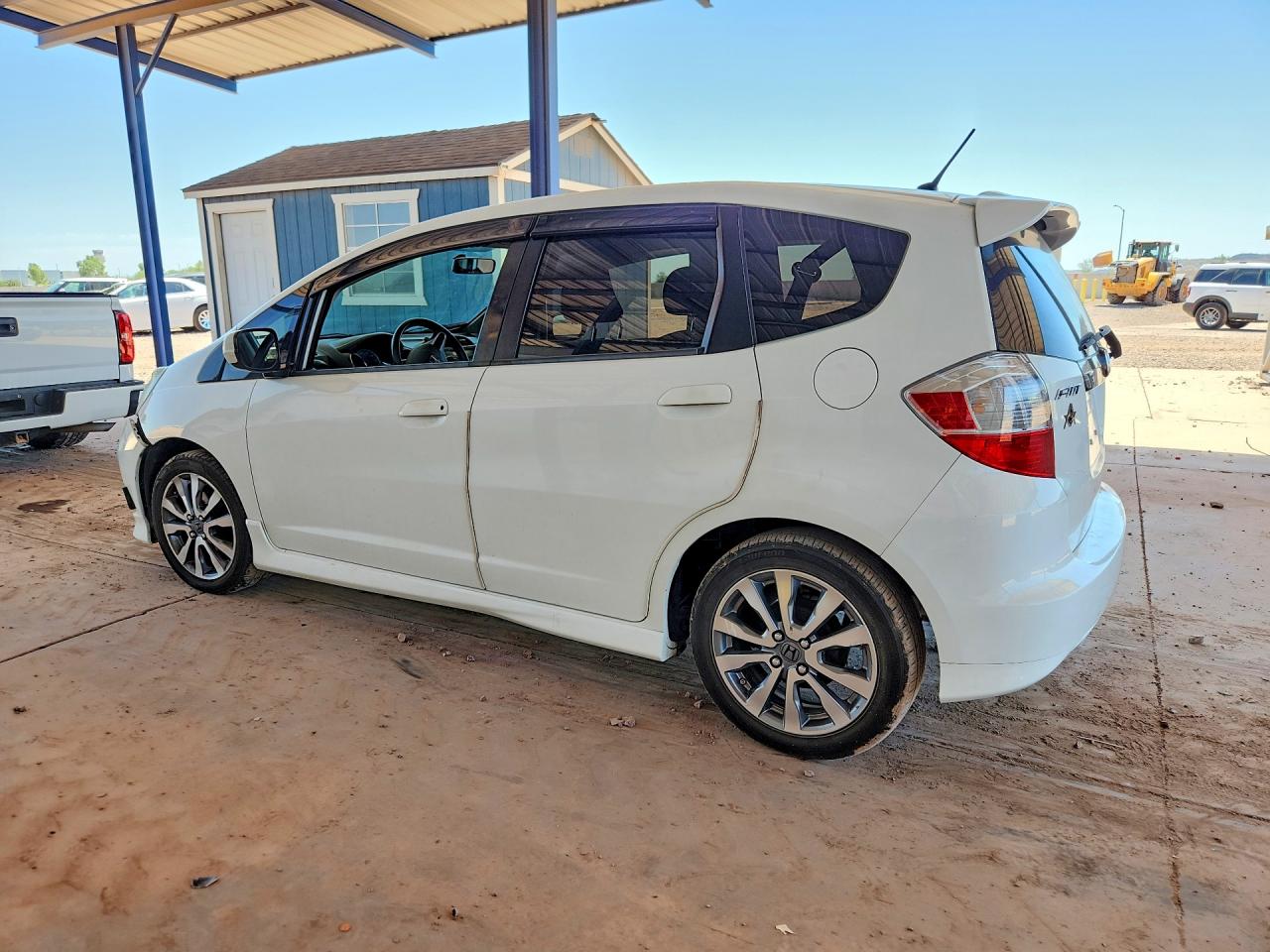 2013 Honda Fit Sport White vin: JHMGE8H50DC026065