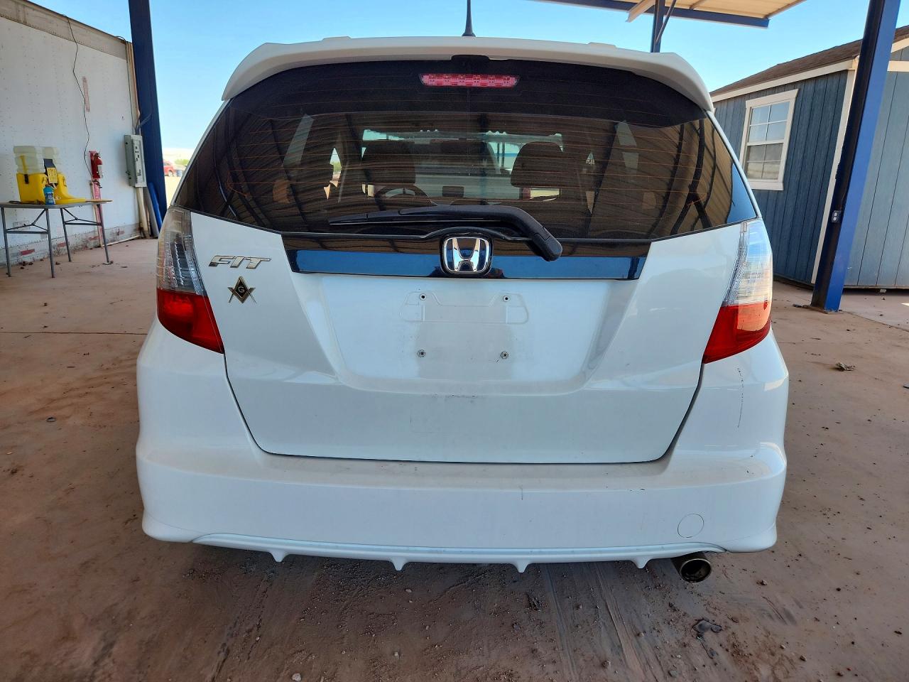 2013 Honda Fit Sport White vin: JHMGE8H50DC026065