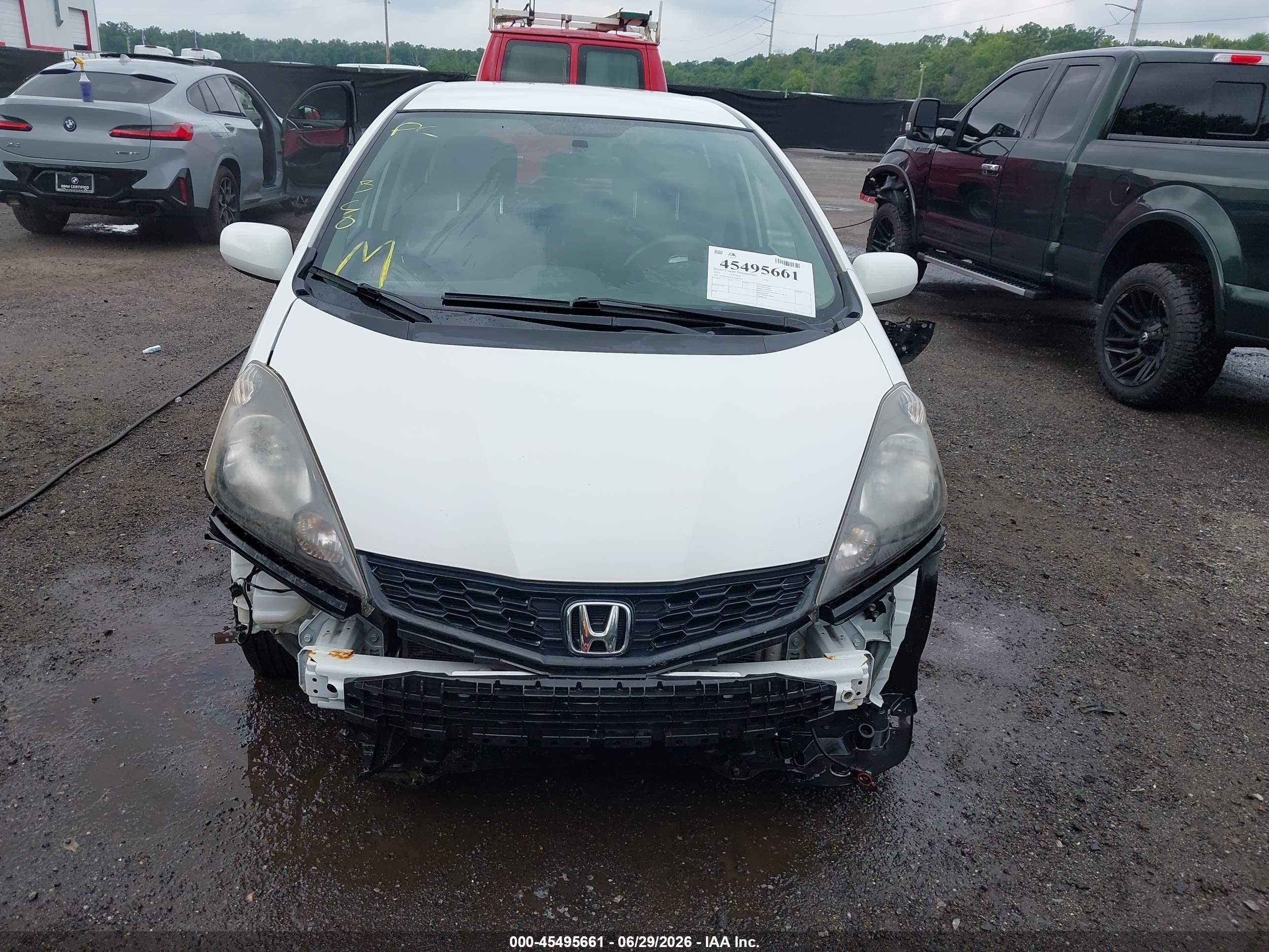 2013 Honda Fit Sport White vin: JHMGE8H50DC054514