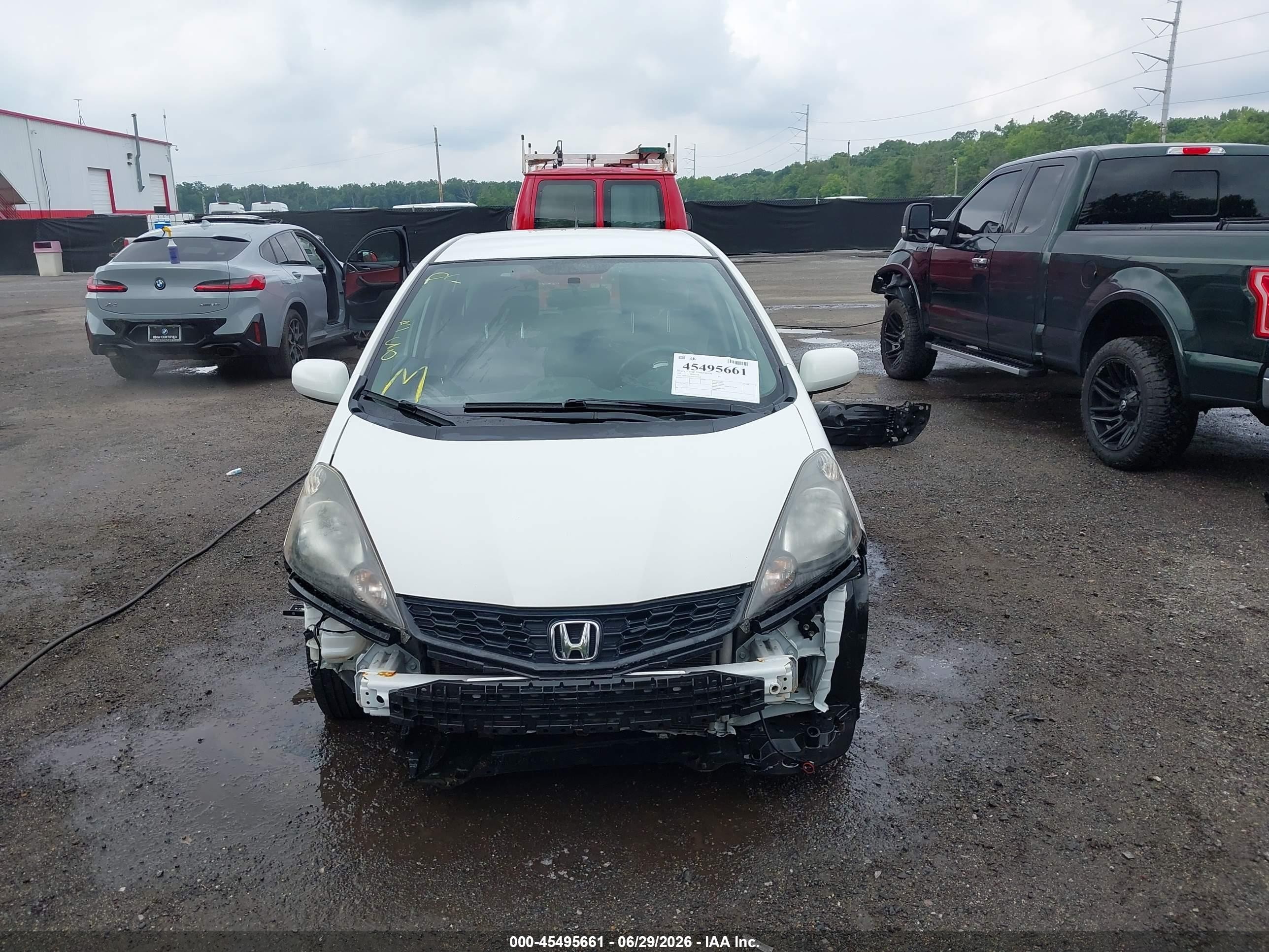2013 Honda Fit Sport White vin: JHMGE8H50DC054514