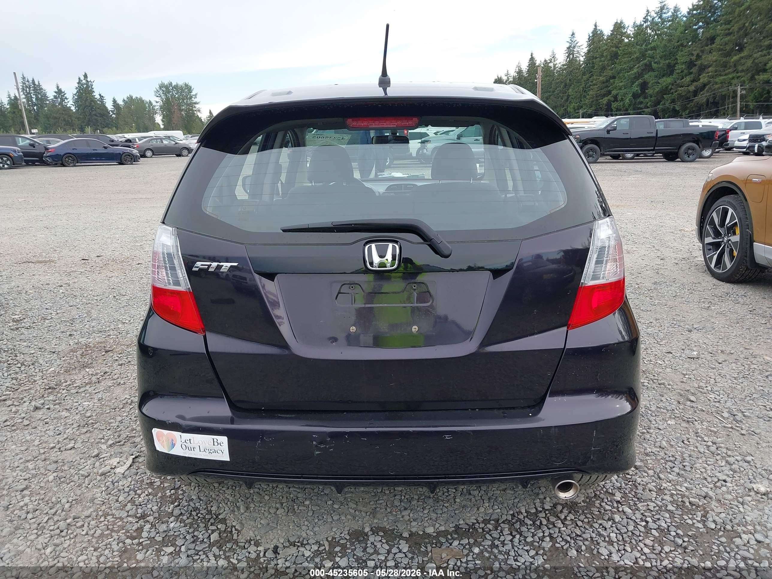 2013 Honda Fit Sport Черный vin: JHMGE8H50DC070177