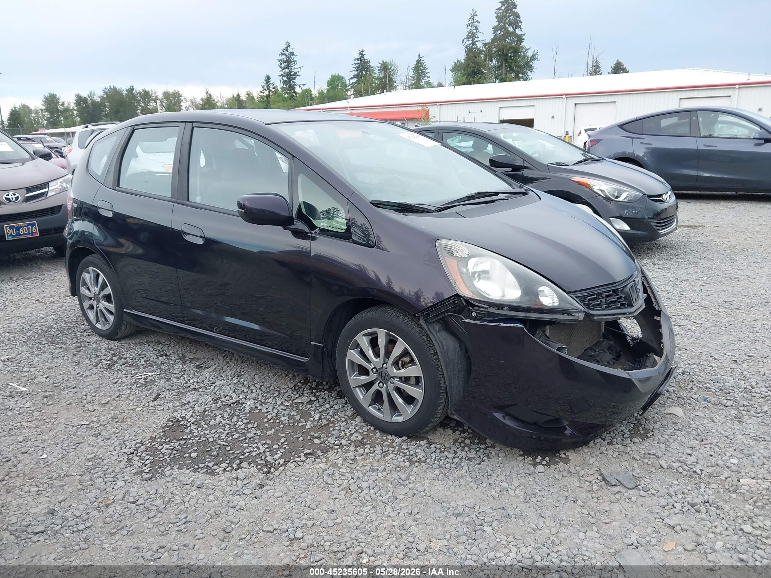 2013 Honda Fit Sport Black vin: JHMGE8H50DC070177