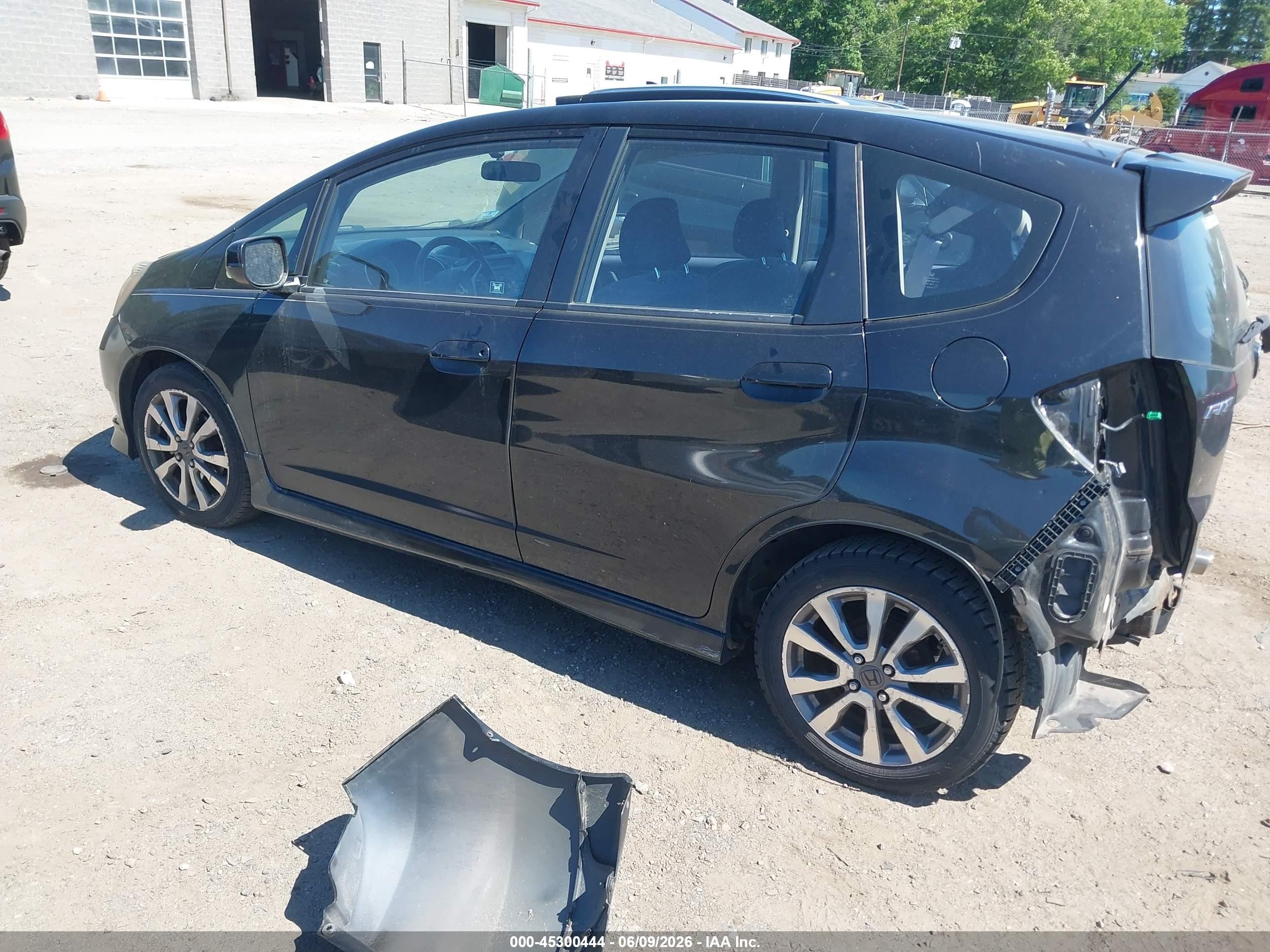 2012 Honda Fit Sport Black vin: JHMGE8H51CC006101