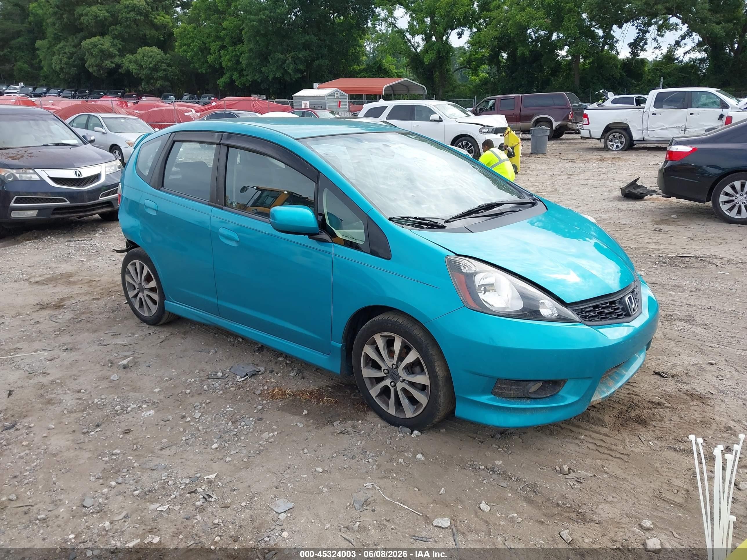 2012 Honda Fit Sport Blue vin: JHMGE8H51CC011086