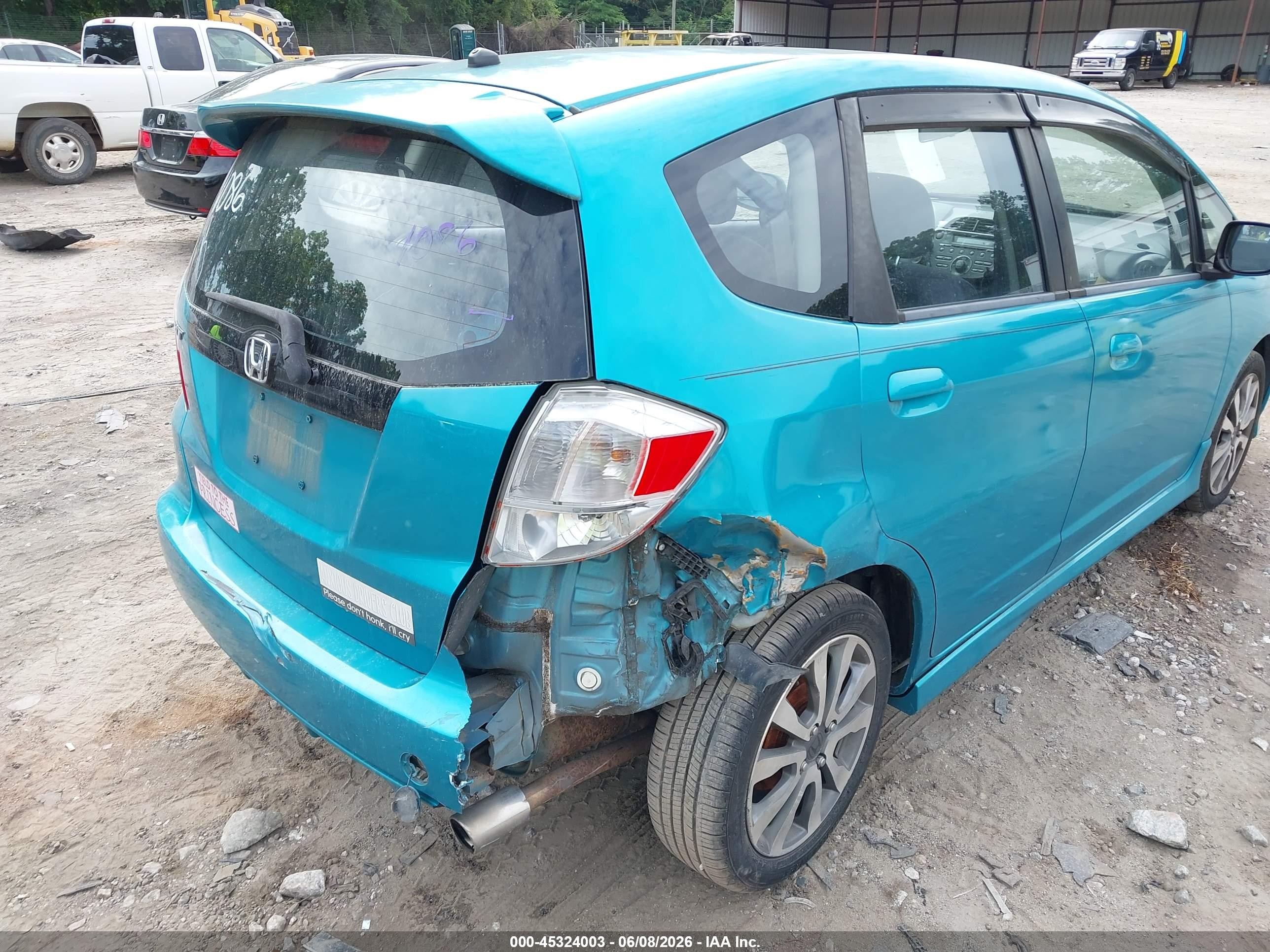 2012 Honda Fit Sport Blue vin: JHMGE8H51CC011086