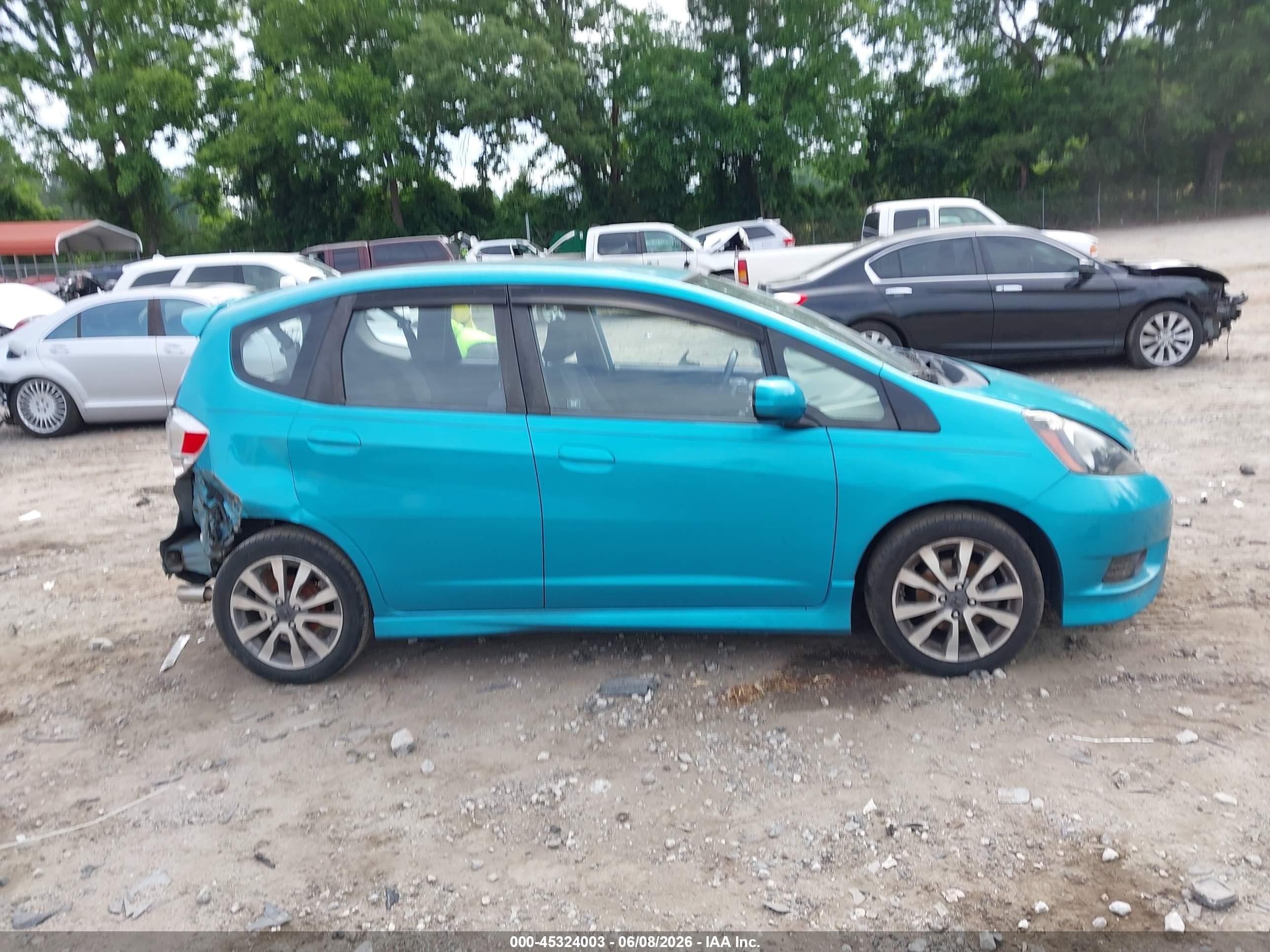 2012 Honda Fit Sport Blue vin: JHMGE8H51CC011086