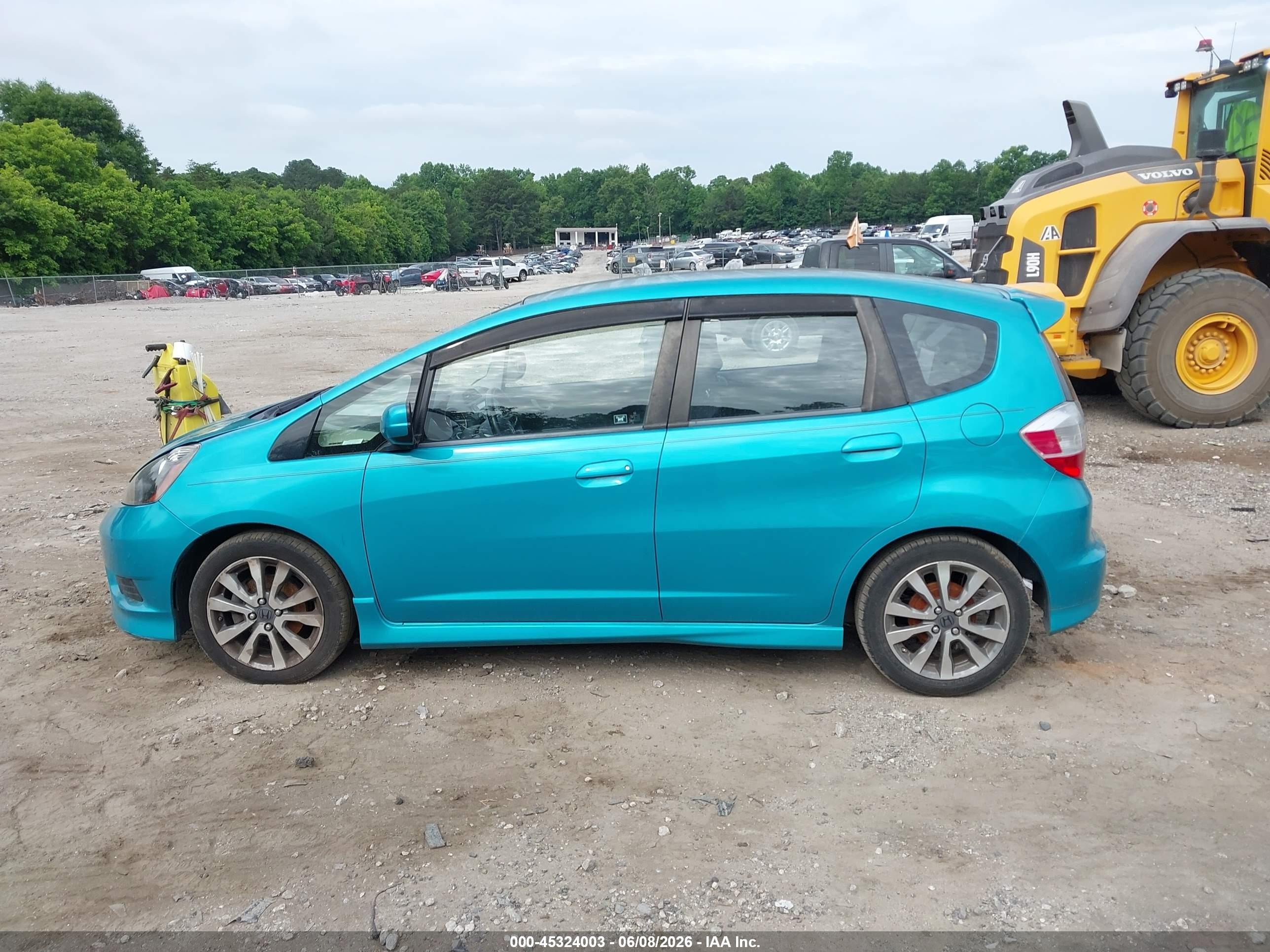 2012 Honda Fit Sport Blue vin: JHMGE8H51CC011086