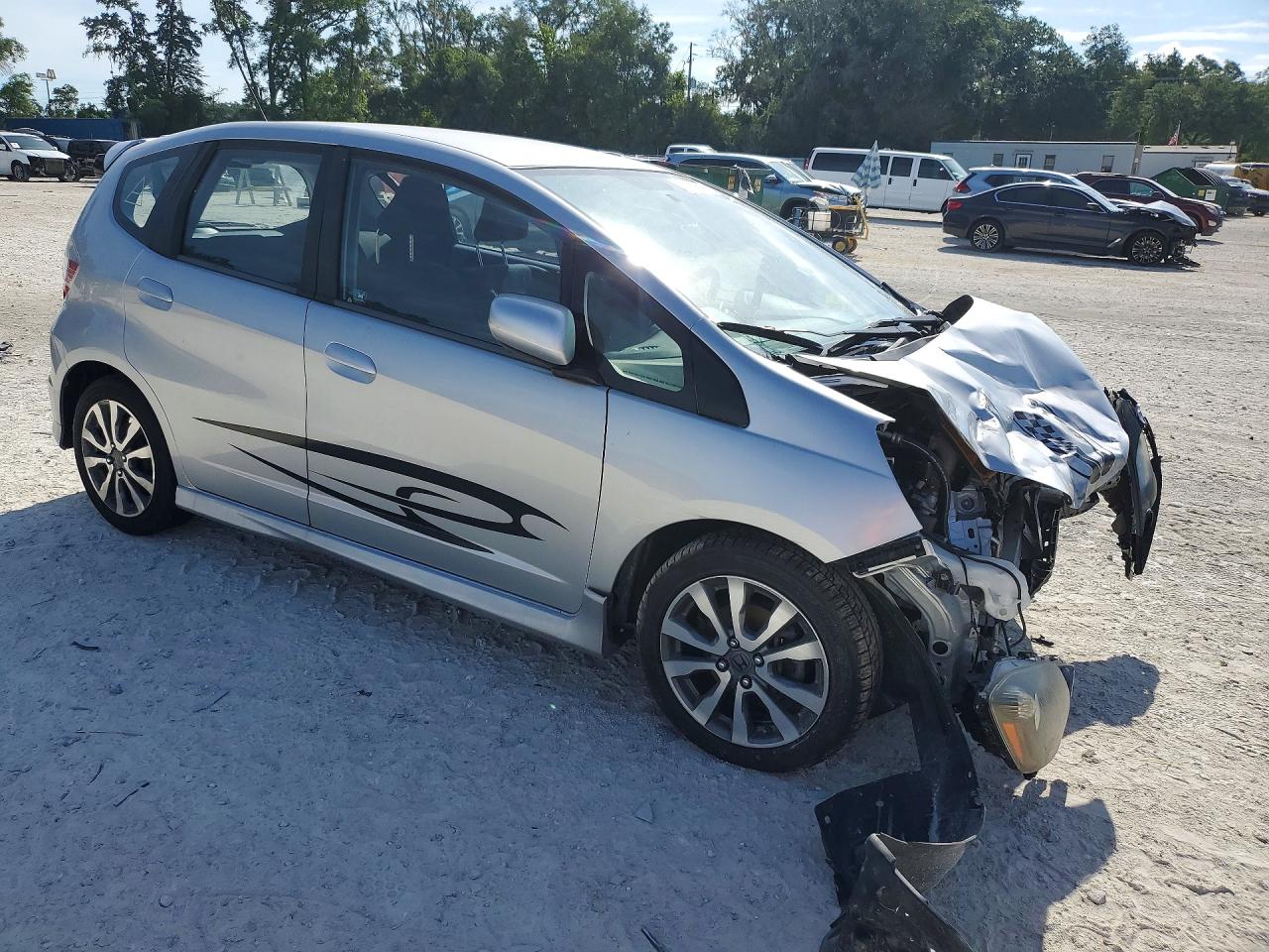 2012 Honda Fit Sport Silver vin: JHMGE8H51CC011654