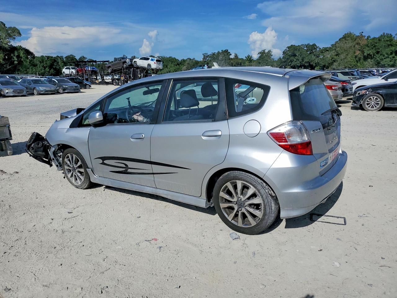 2012 Honda Fit Sport Silver vin: JHMGE8H51CC011654