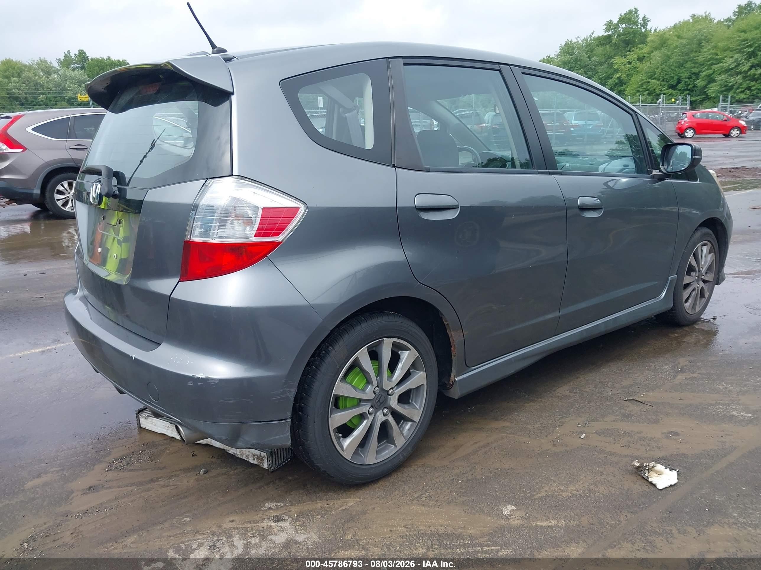 2012 Honda Fit Sport Gray vin: JHMGE8H51CC022752