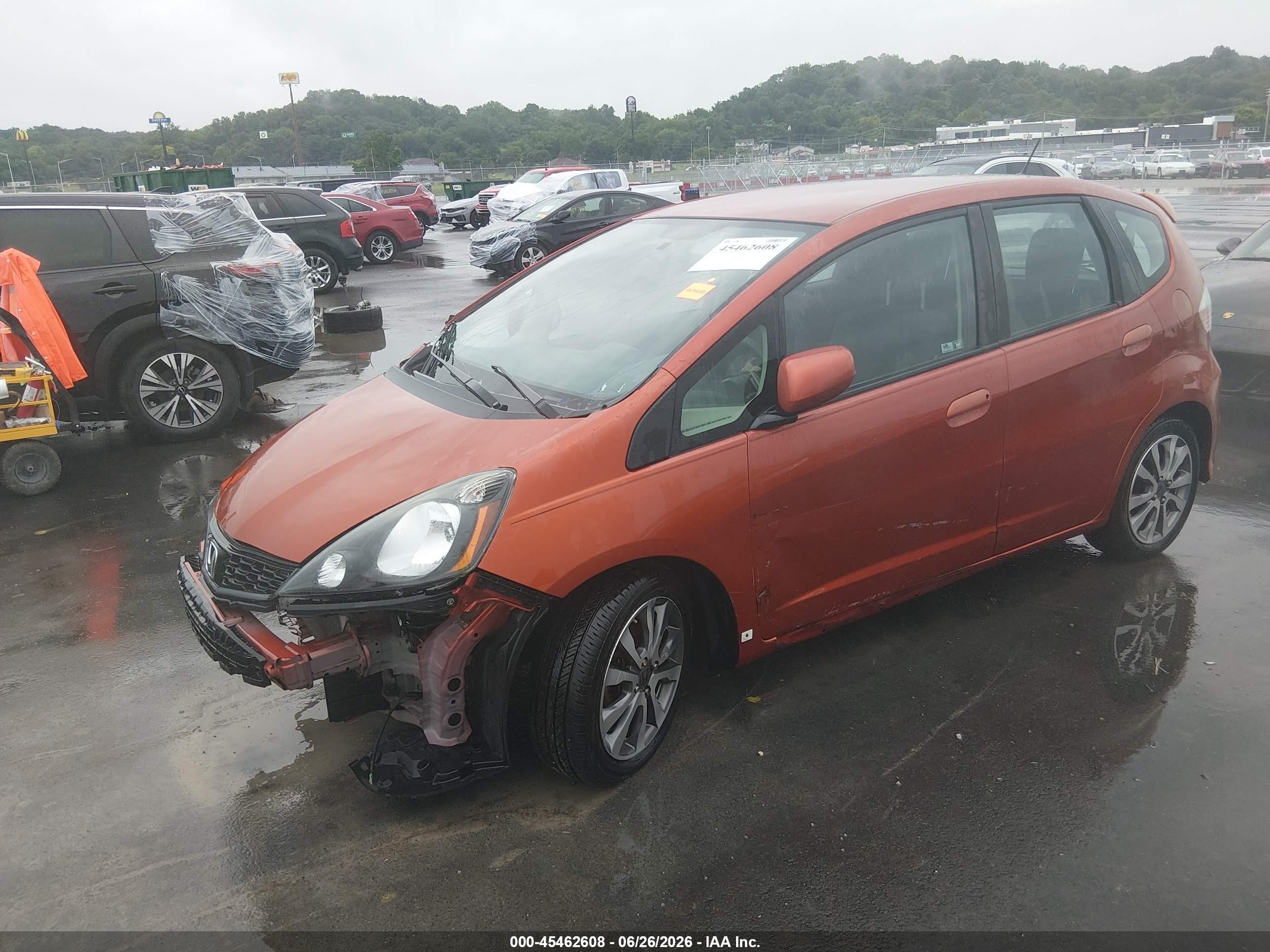 2012 Honda Fit Sport Orange vin: JHMGE8H51CC038434