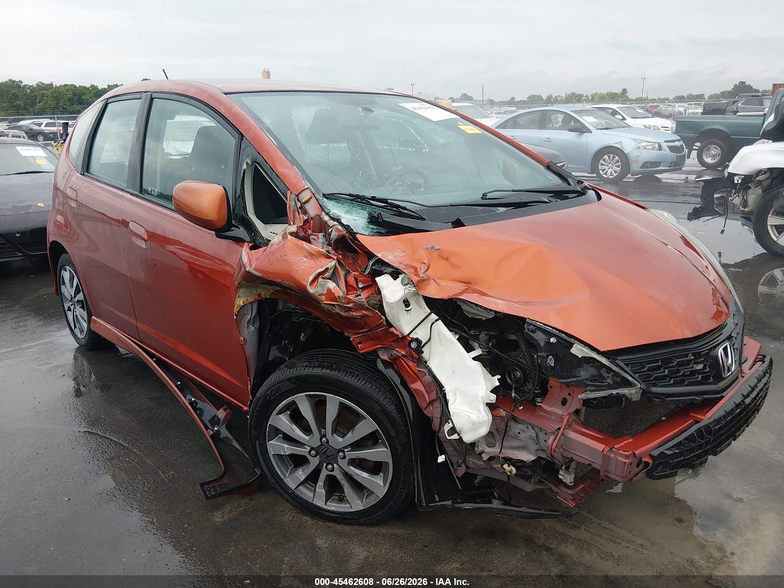 2012 Honda Fit Sport Orange vin: JHMGE8H51CC038434