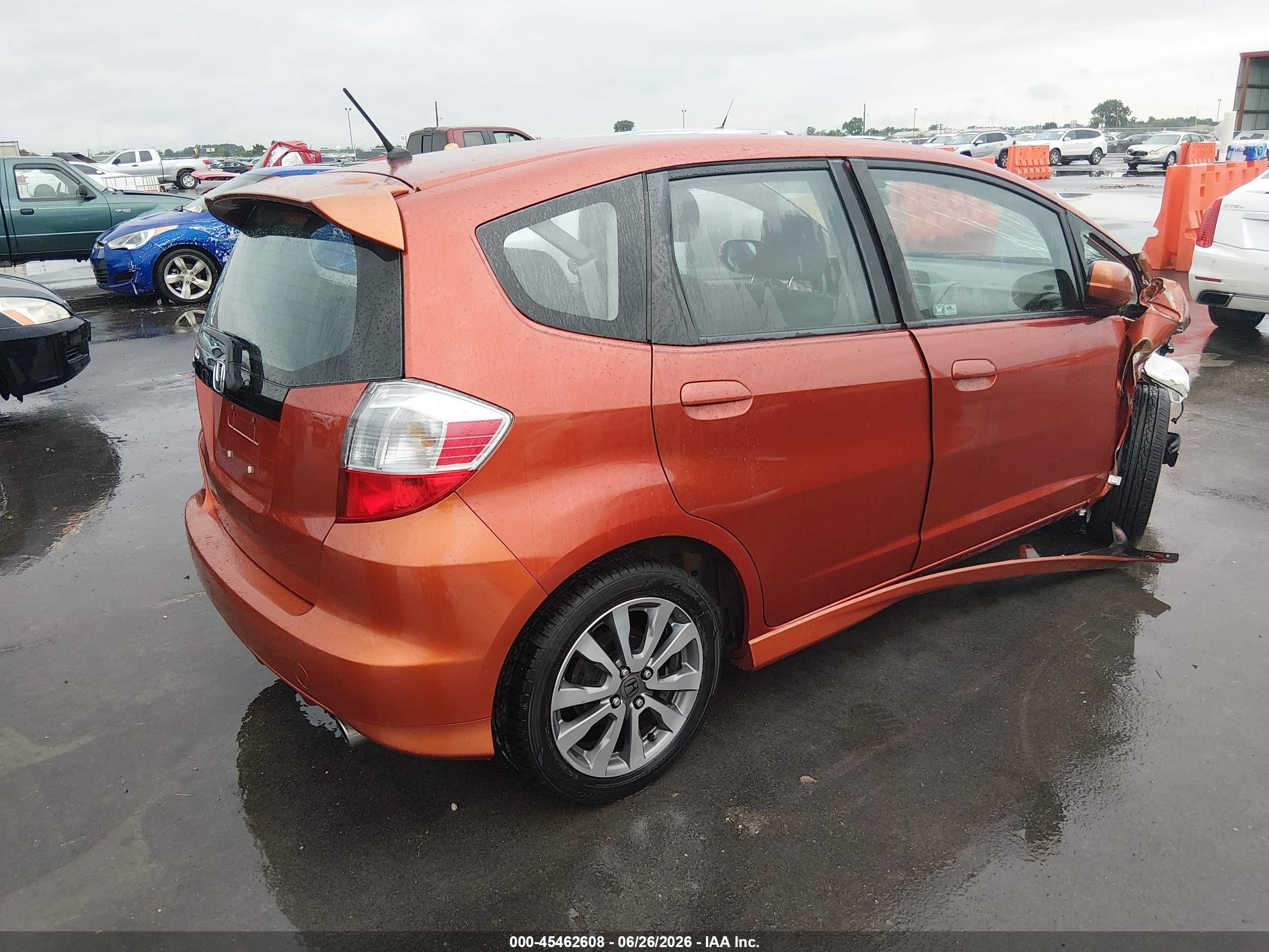 2012 Honda Fit Sport Orange vin: JHMGE8H51CC038434