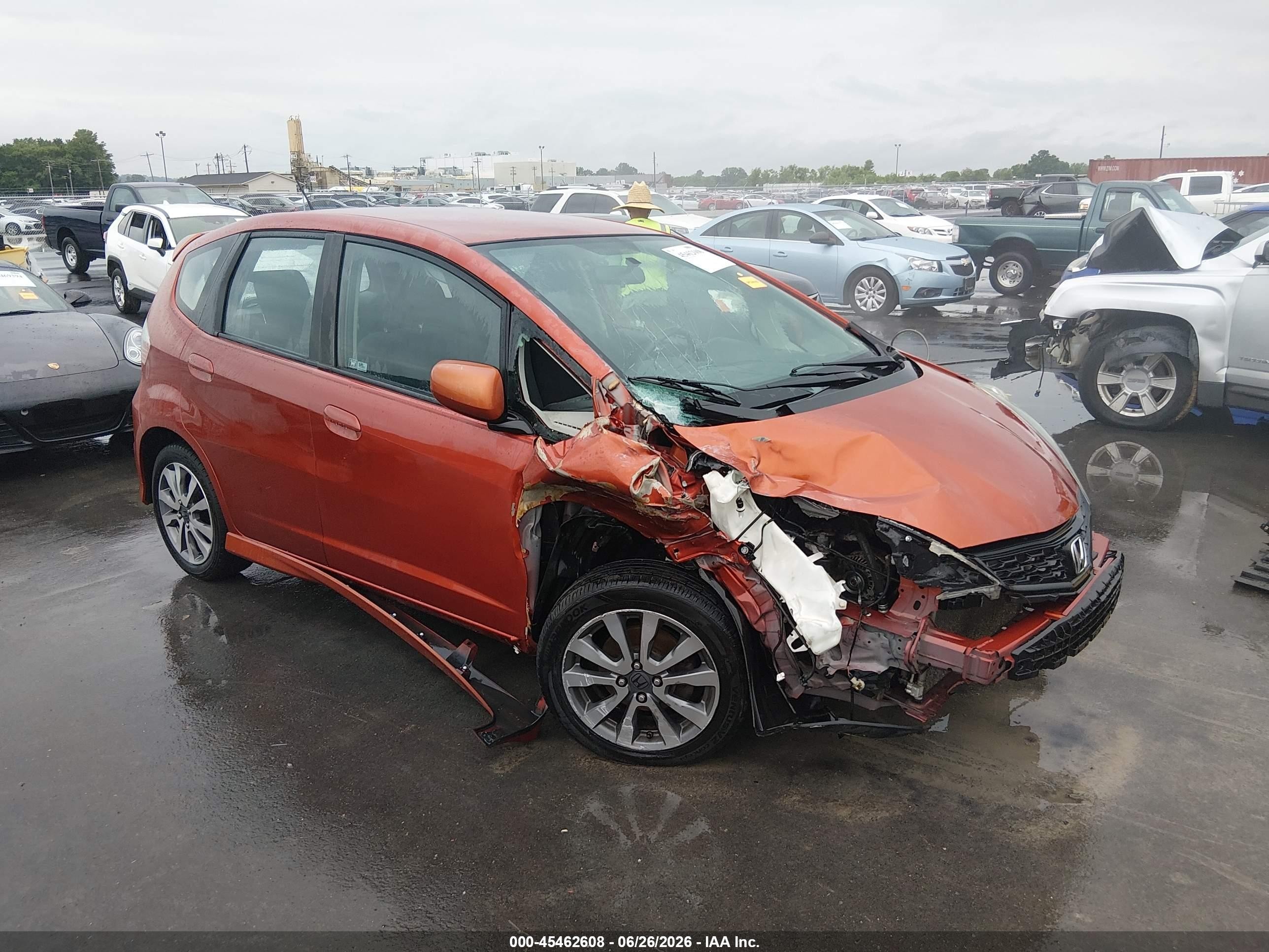 2012 Honda Fit Sport Orange vin: JHMGE8H51CC038434