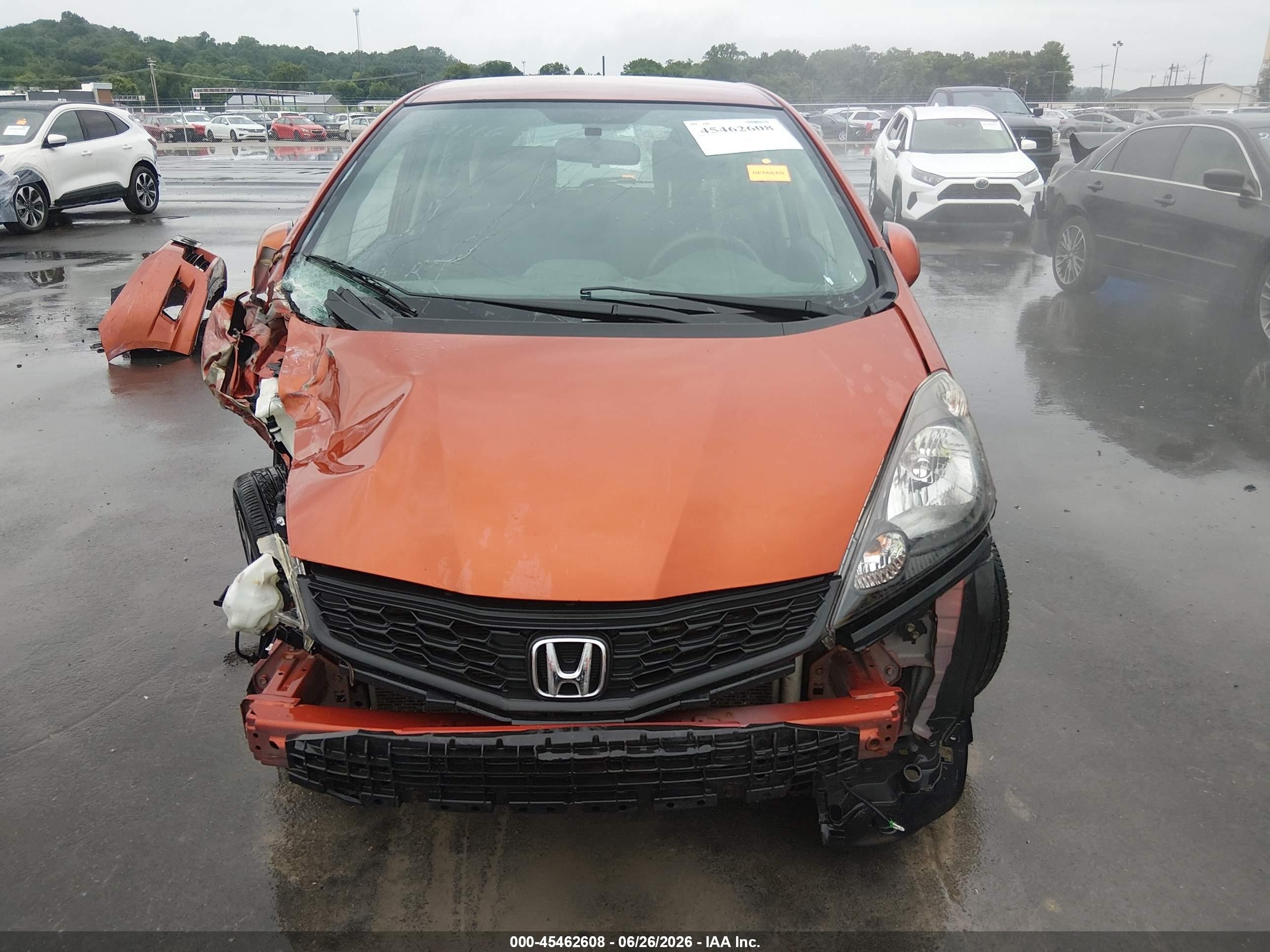 2012 Honda Fit Sport Orange vin: JHMGE8H51CC038434