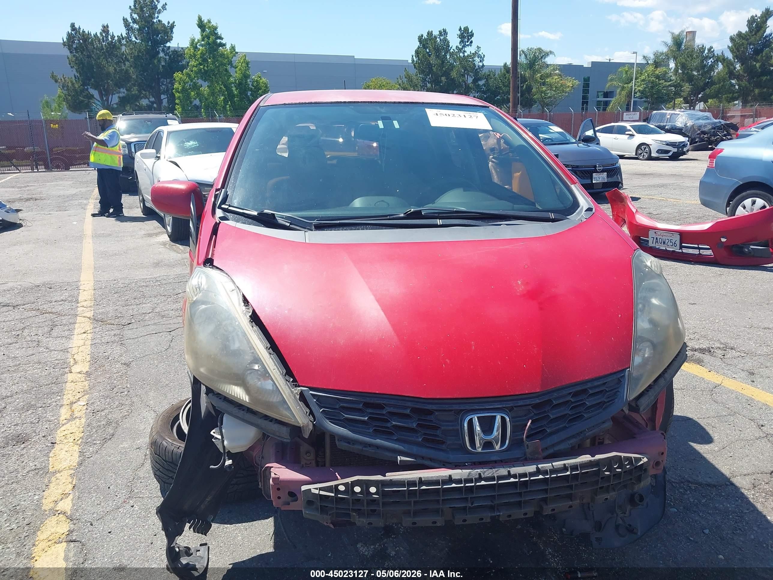 2013 Honda Fit Sport Красный vin: JHMGE8H51DC031761