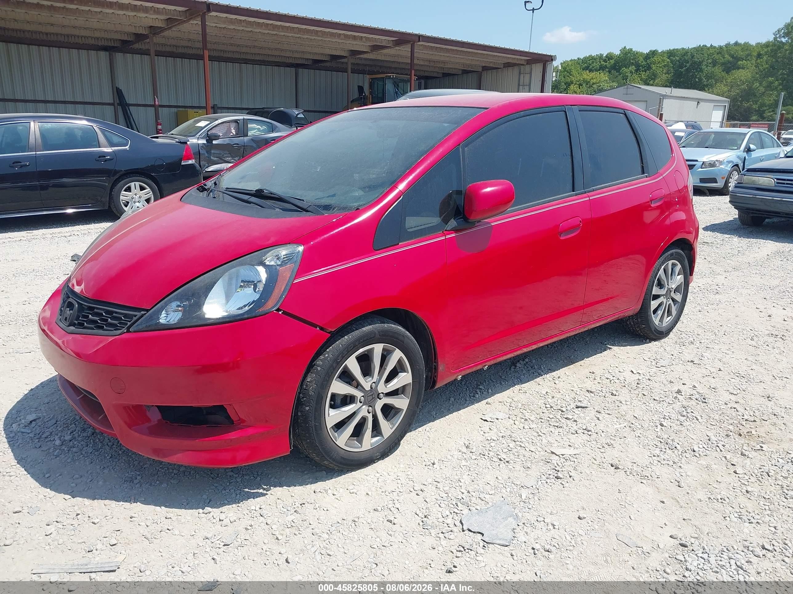 2013 Honda Fit Sport Red vin: JHMGE8H51DC041447