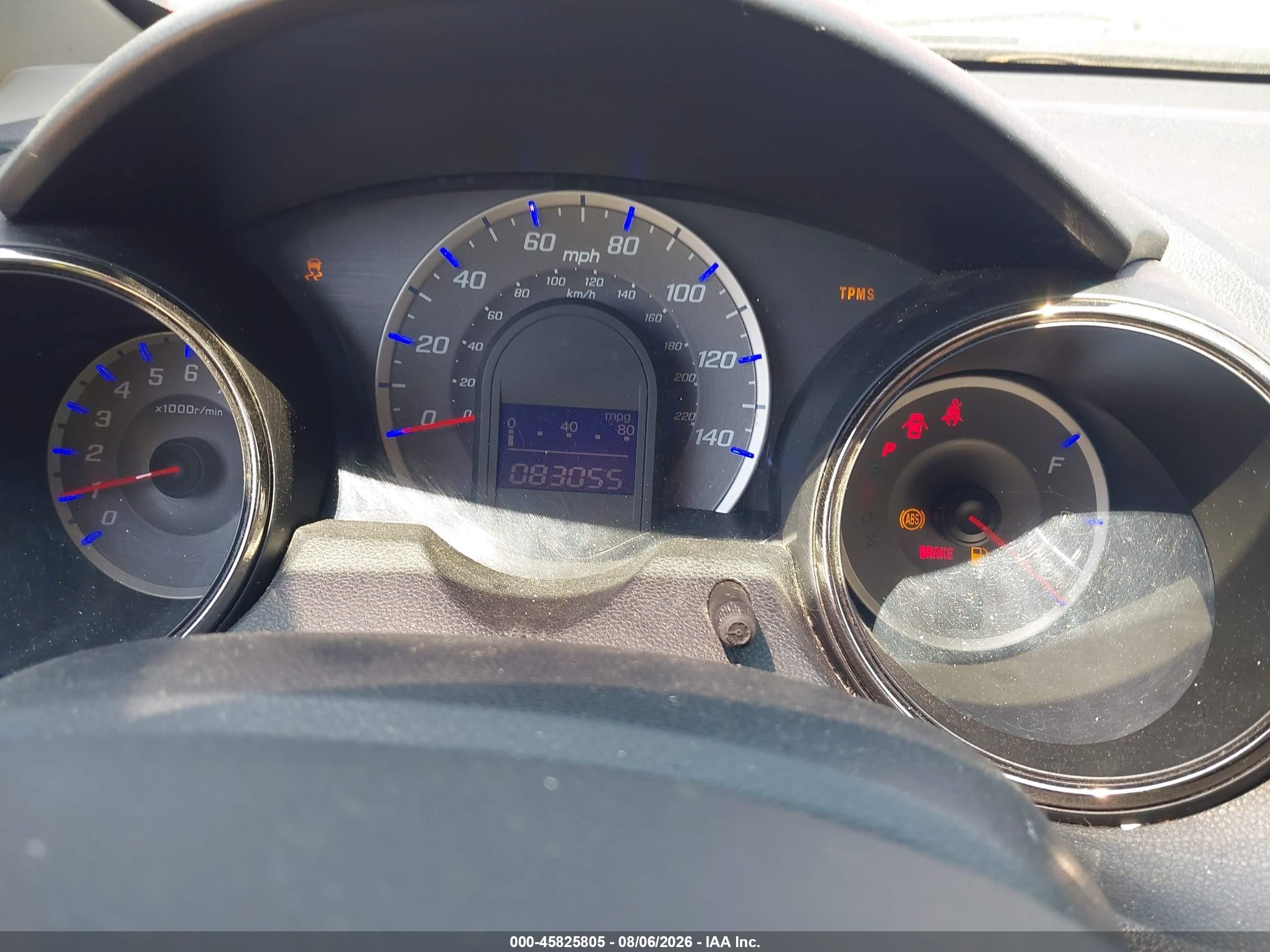 2013 Honda Fit Sport Red vin: JHMGE8H51DC041447