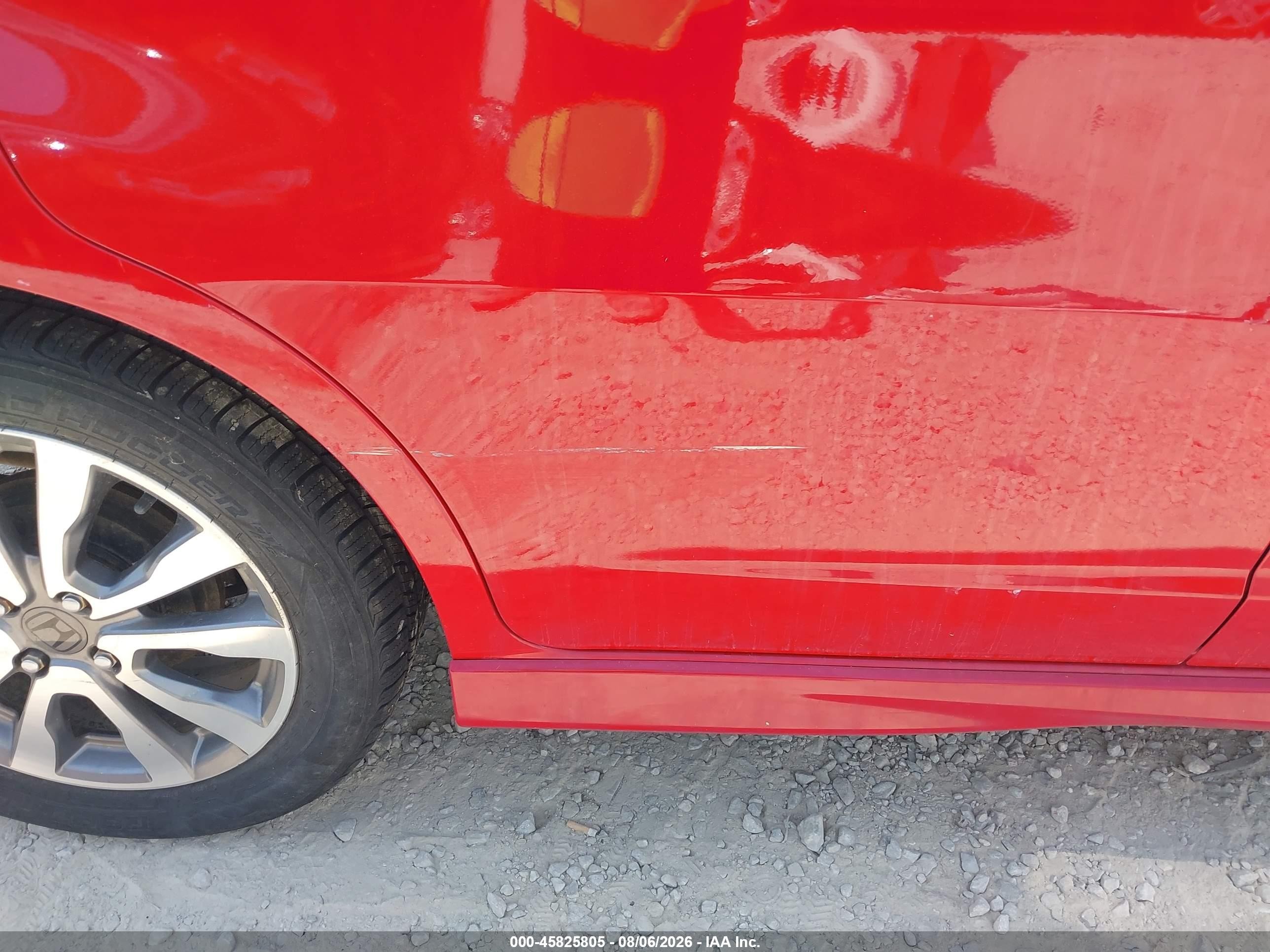 2013 Honda Fit Sport Red vin: JHMGE8H51DC041447