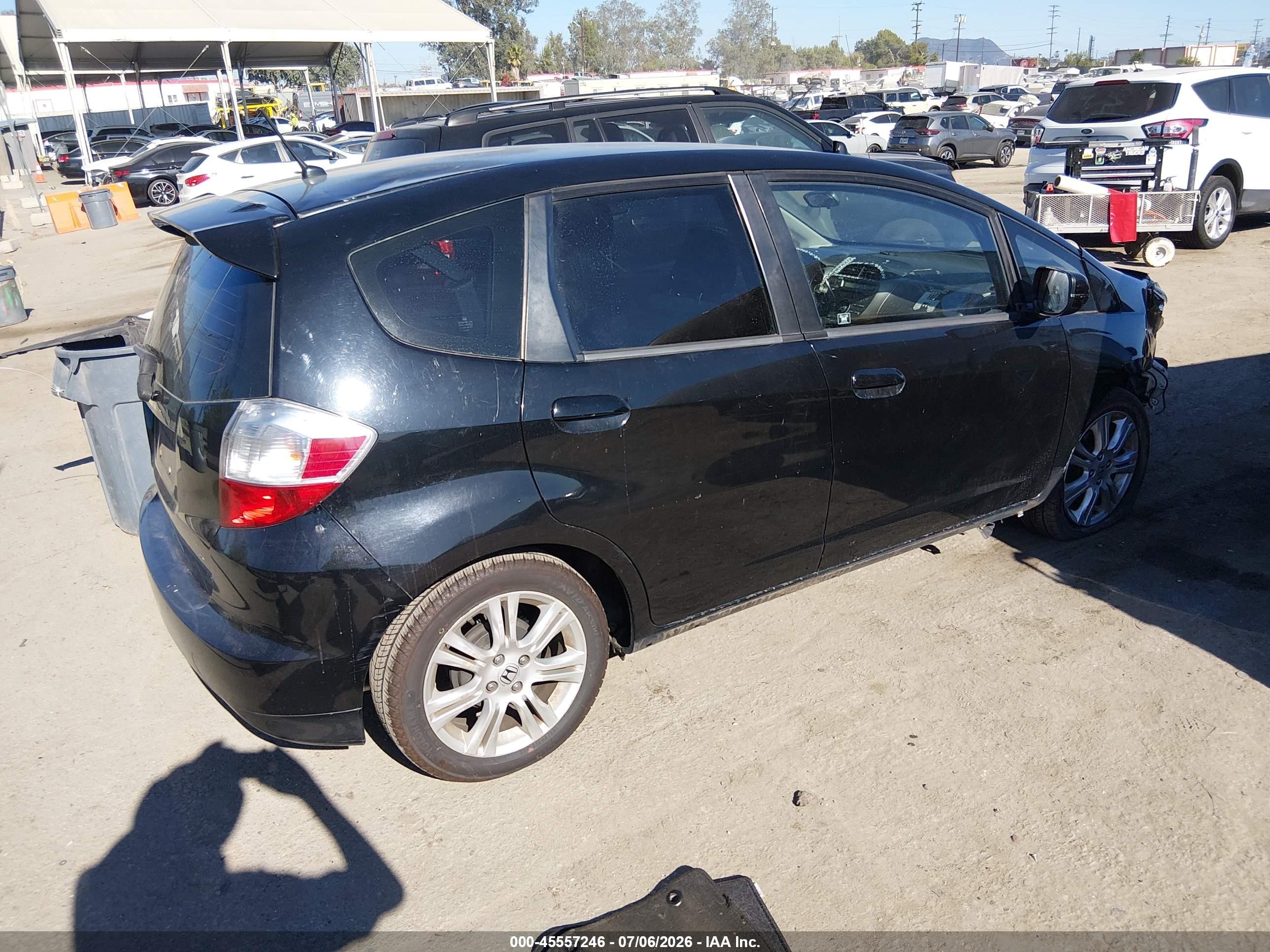 2011 Honda Fit Sport Black vin: JHMGE8H52BC004579