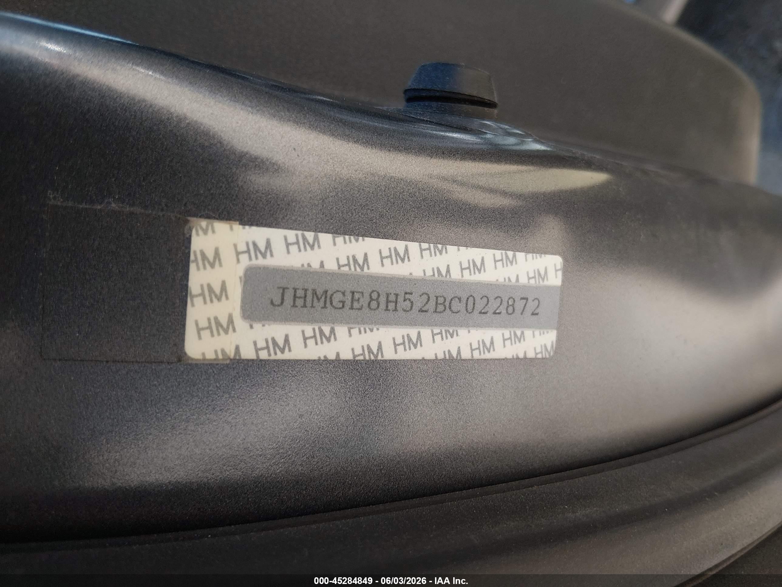 2011 Honda Fit Sport Gray vin: JHMGE8H52BC022872
