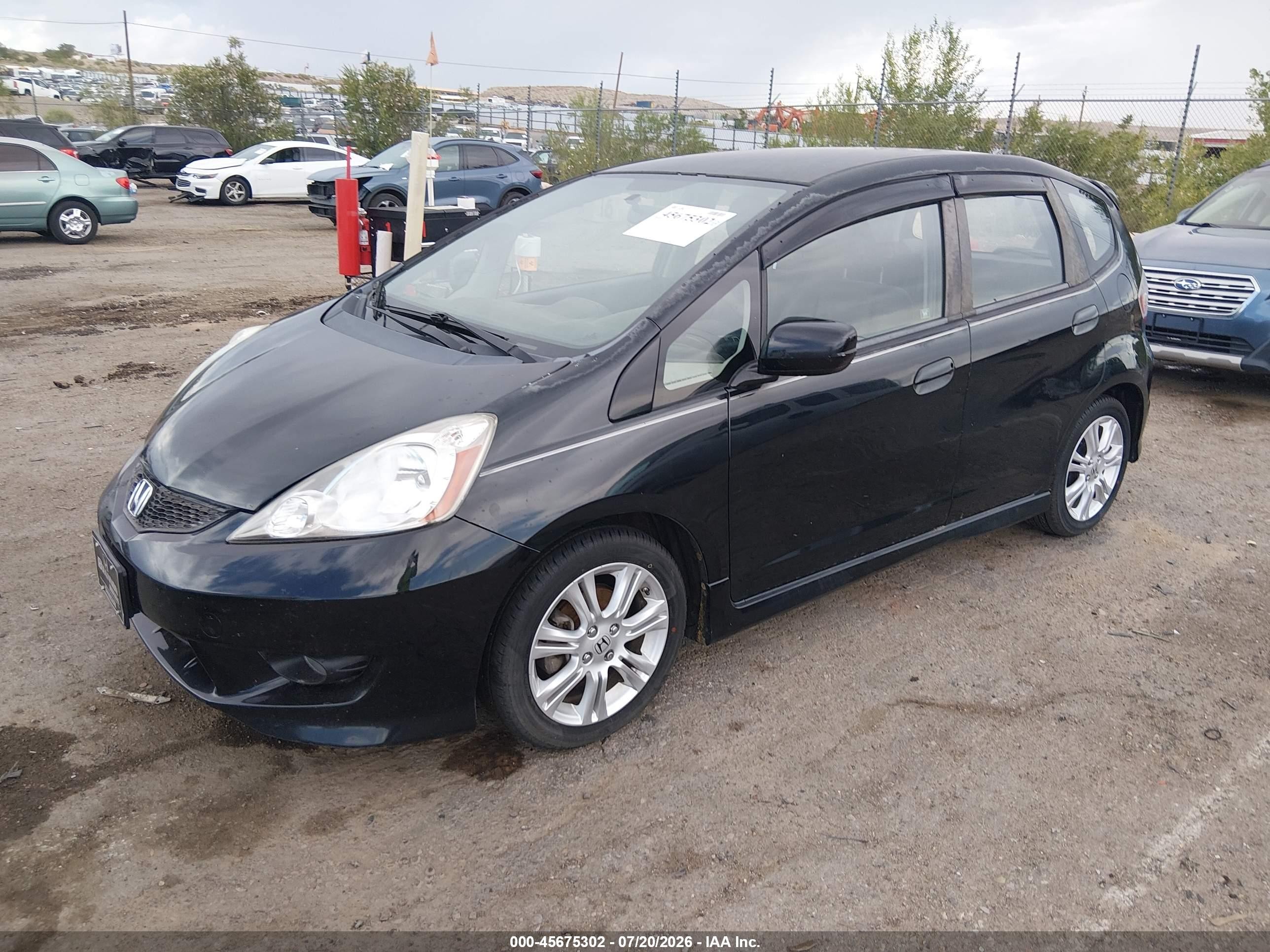 2011 Honda Fit Sport Black vin: JHMGE8H52BS003941