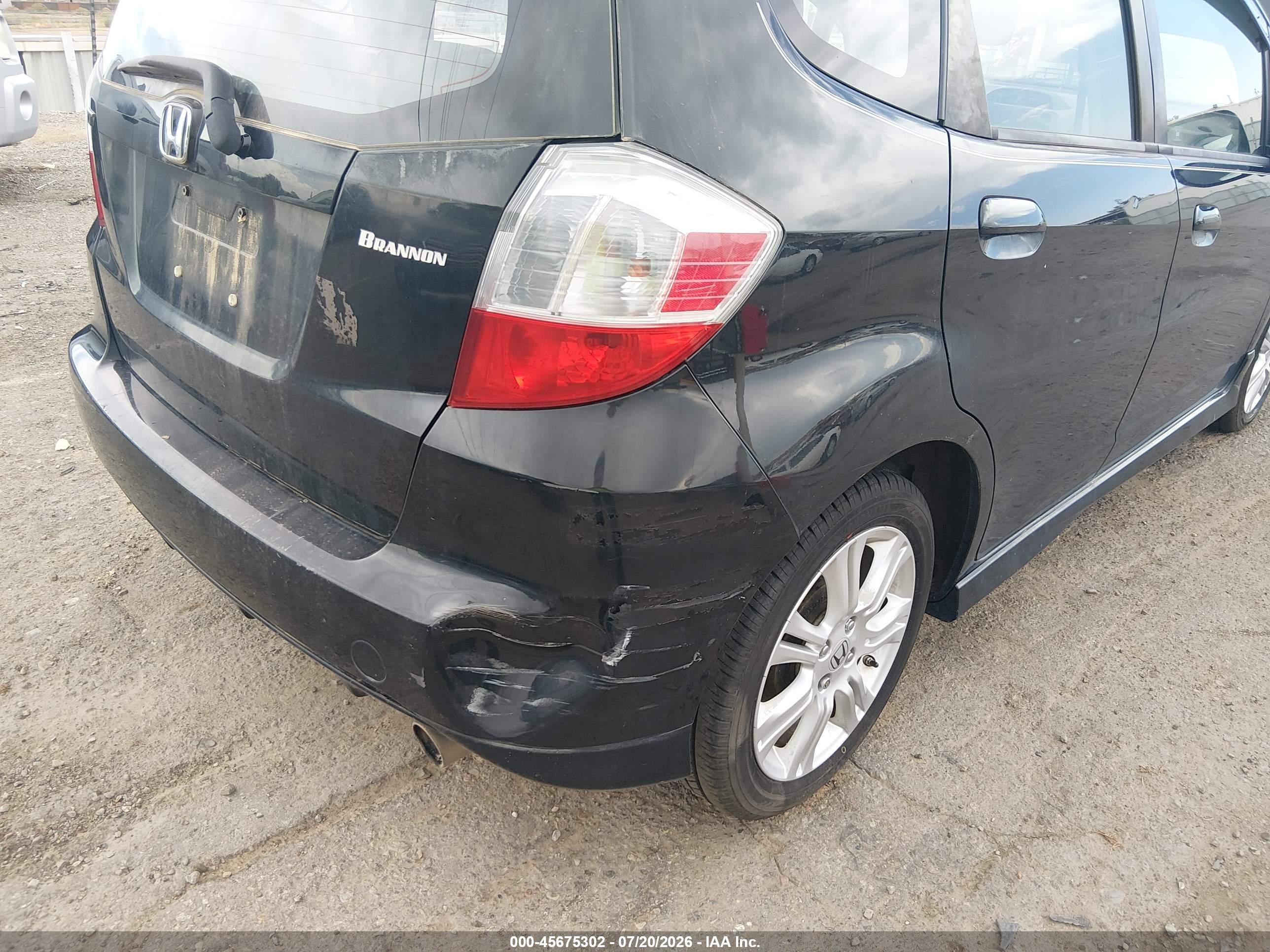 2011 Honda Fit Sport Black vin: JHMGE8H52BS003941