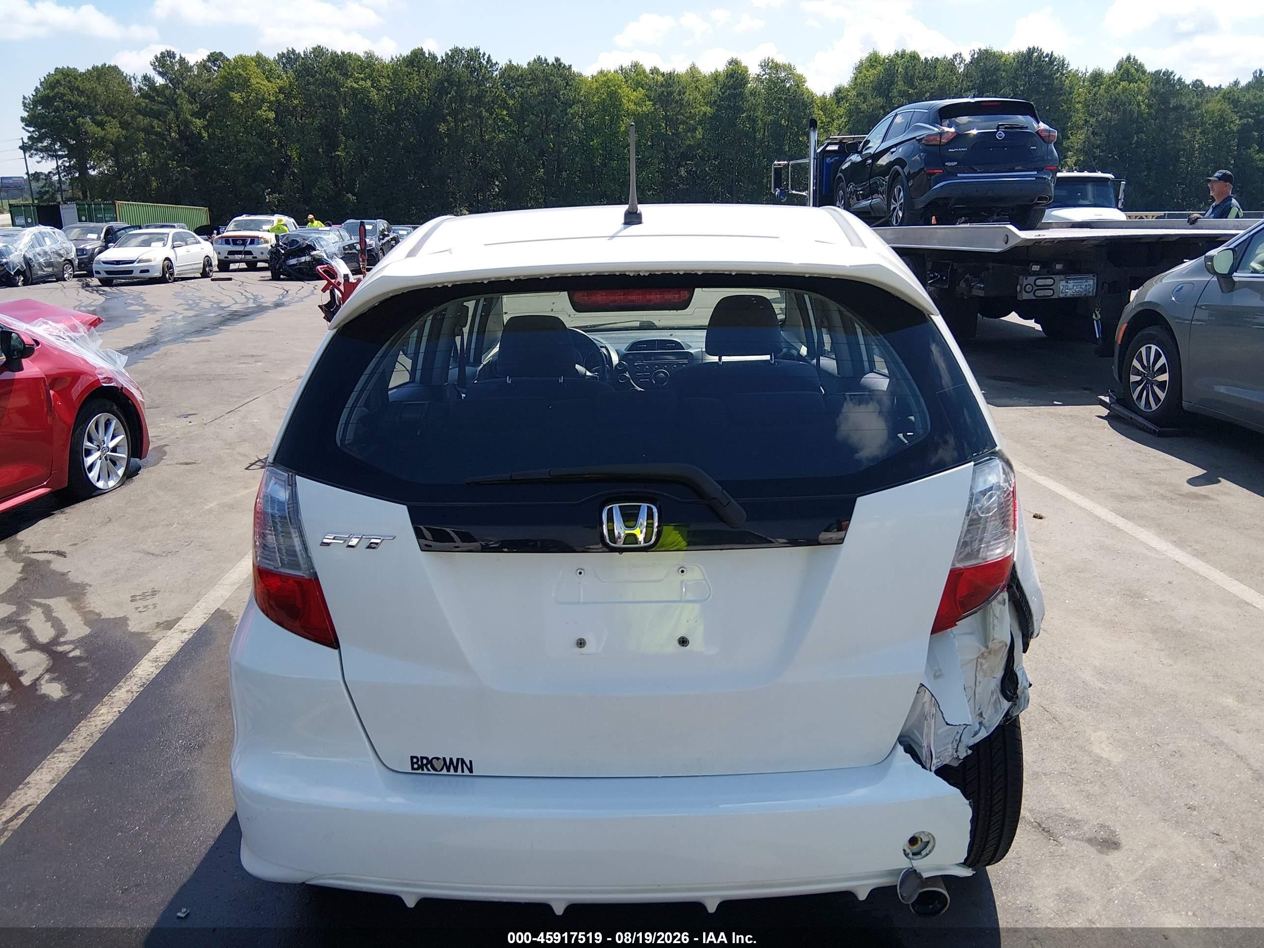 2012 Honda Fit Sport White vin: JHMGE8H52CC001585