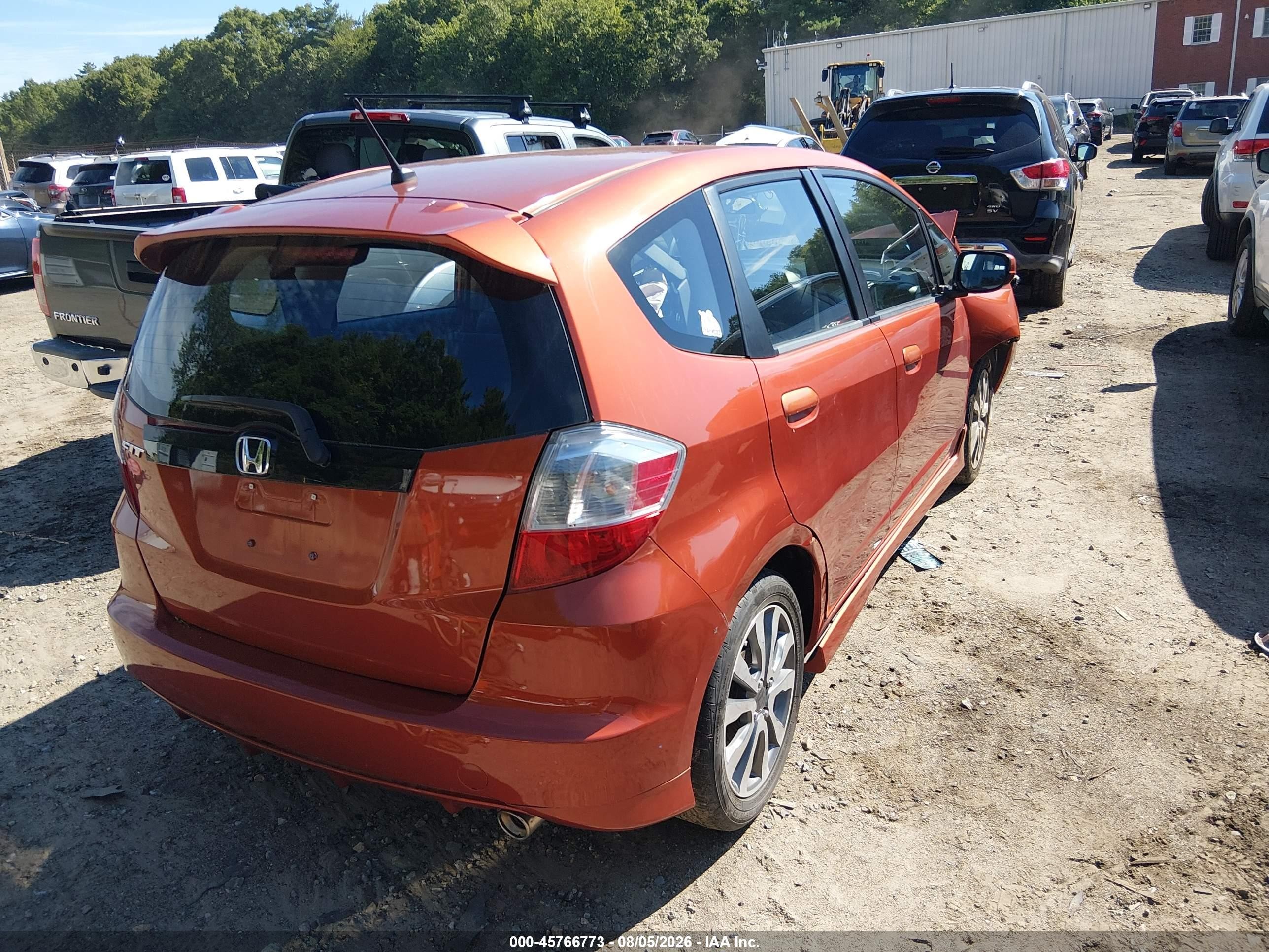 2012 Honda Fit Sport Orange vin: JHMGE8H52CC040211