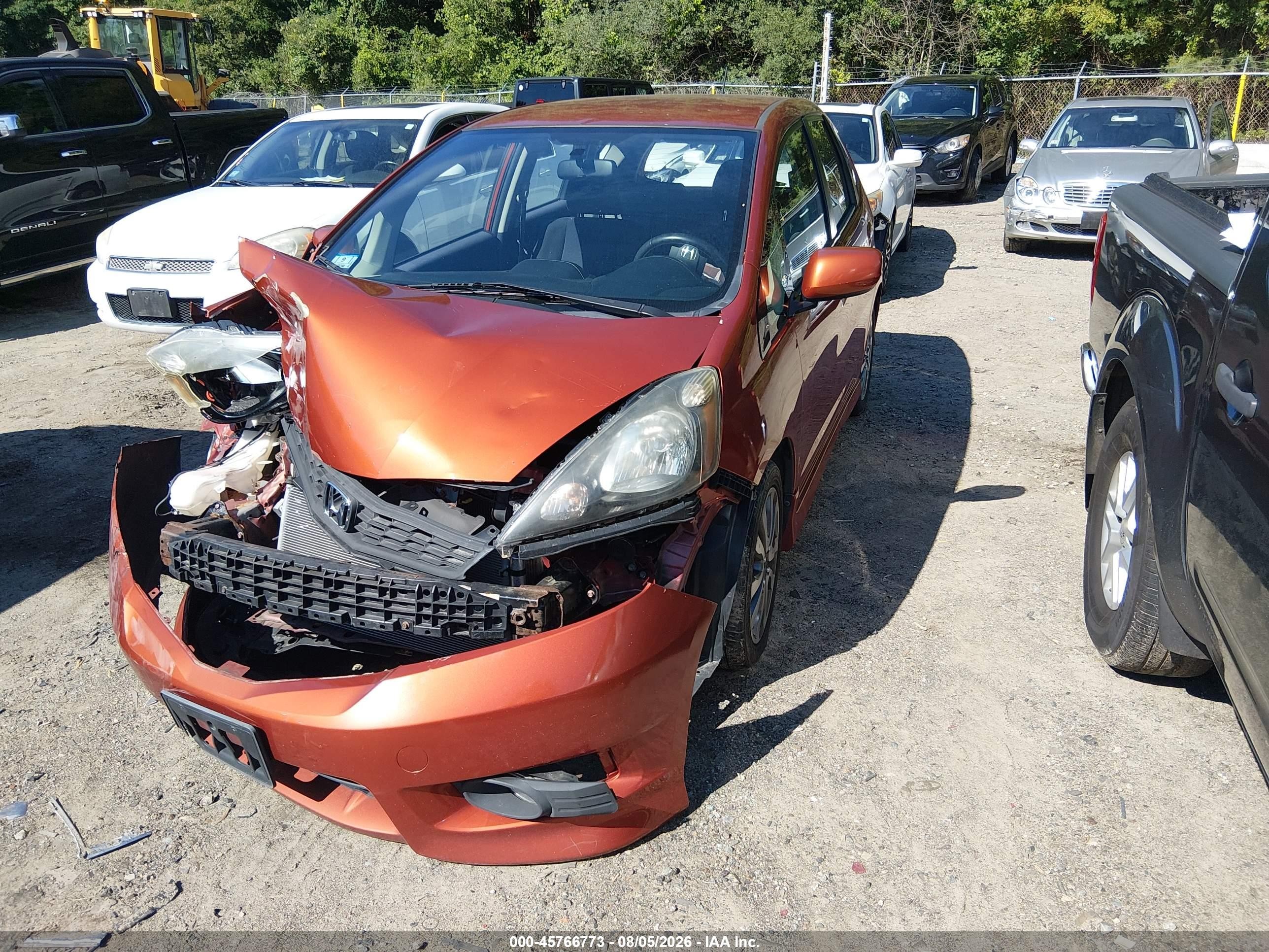 2012 Honda Fit Sport Orange vin: JHMGE8H52CC040211