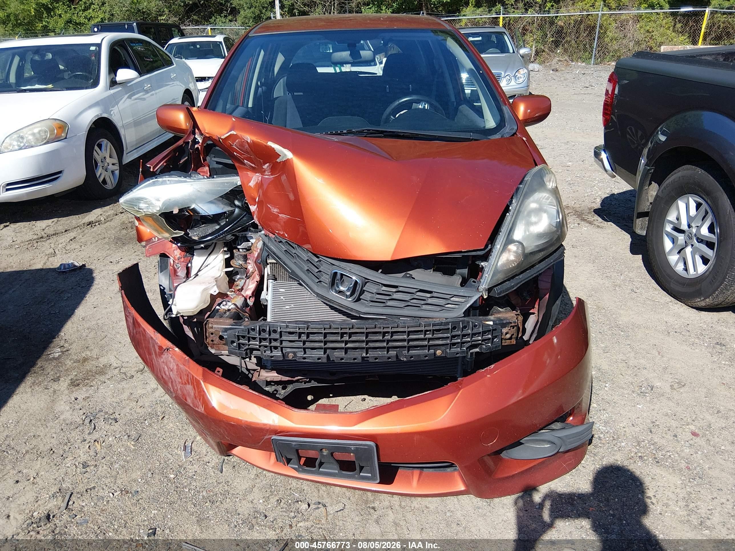 2012 Honda Fit Sport Orange vin: JHMGE8H52CC040211