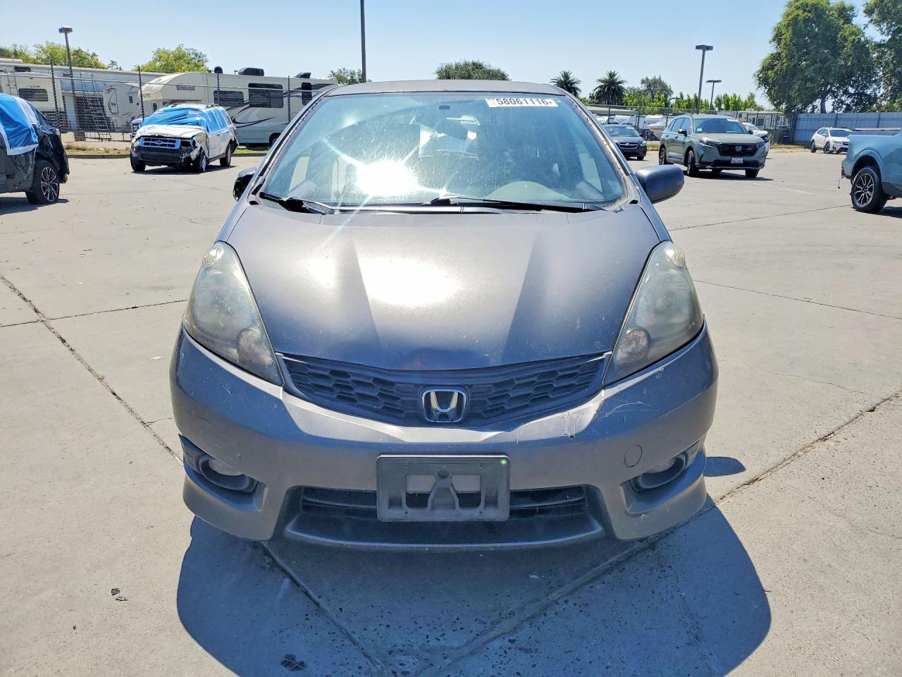2013 Honda Fit Sport Gray vin: JHMGE8H52DC033745
