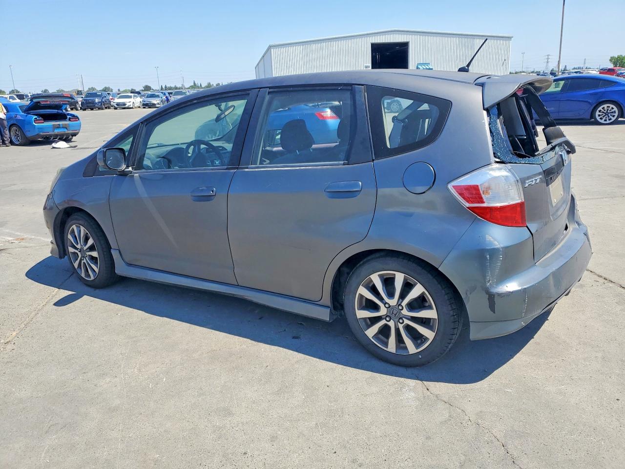 2013 Honda Fit Sport Gray vin: JHMGE8H52DC033745