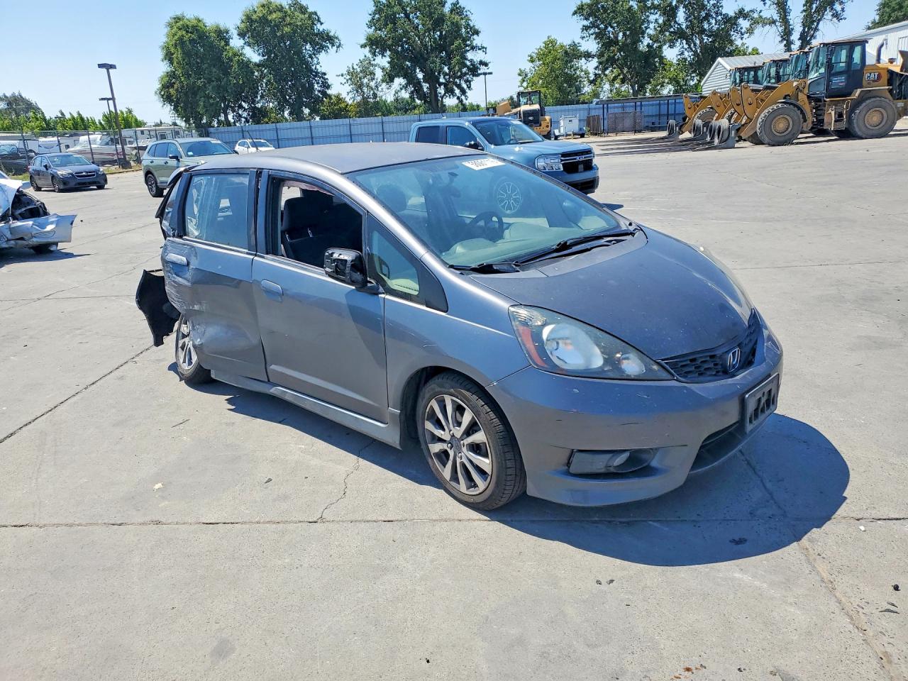 2013 Honda Fit Sport Gray vin: JHMGE8H52DC033745