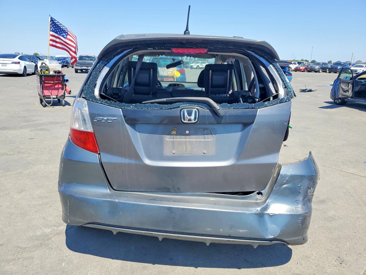 2013 Honda Fit Sport Gray vin: JHMGE8H52DC033745