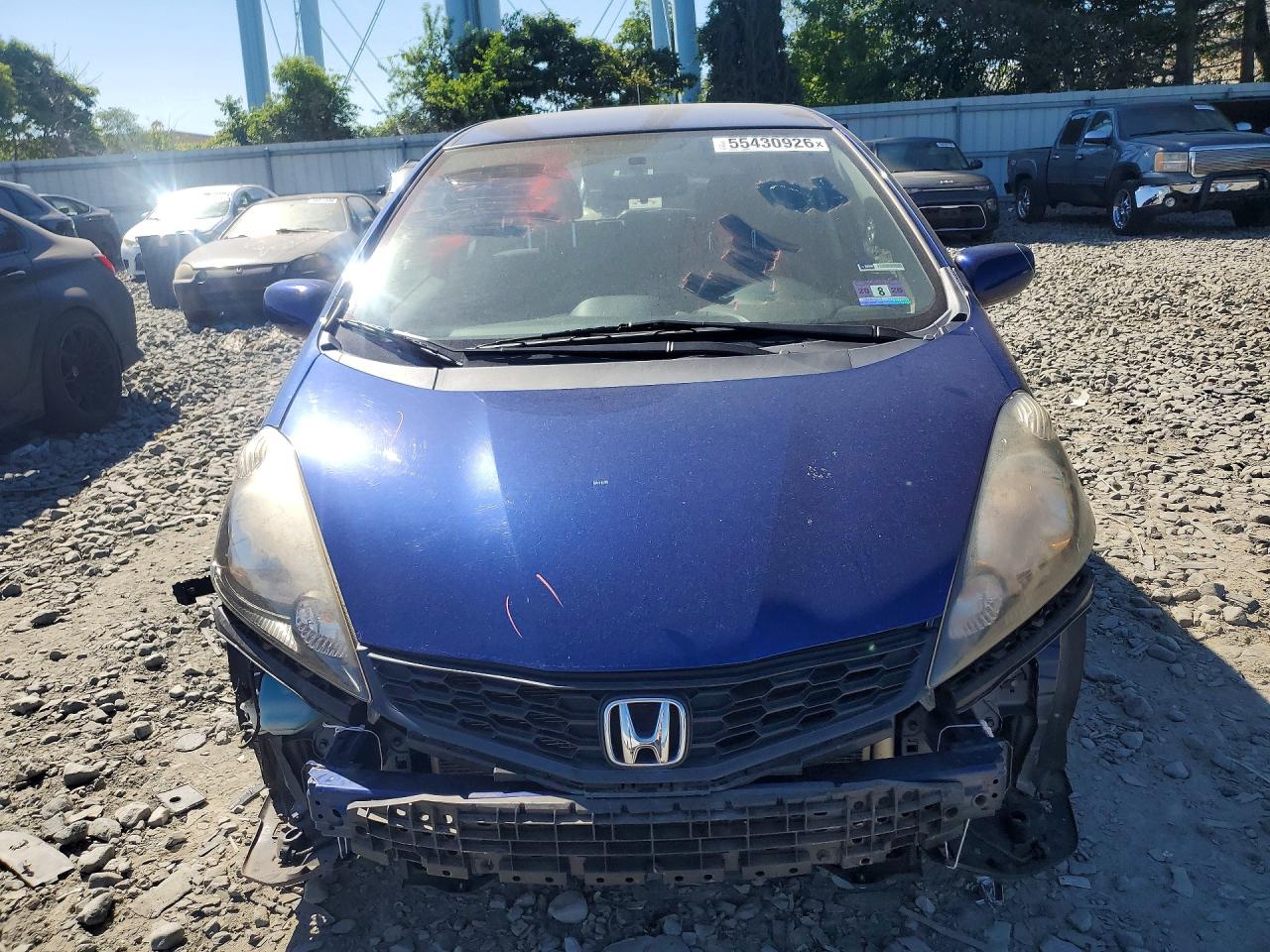 2013 Honda Fit Sport Синий vin: JHMGE8H52DC062470