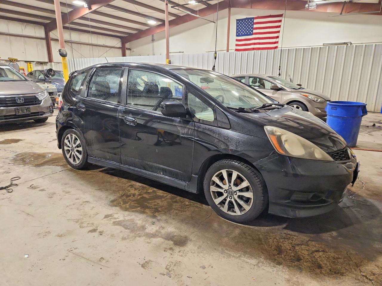 2013 Honda Fit Sport Black vin: JHMGE8H52DC072819