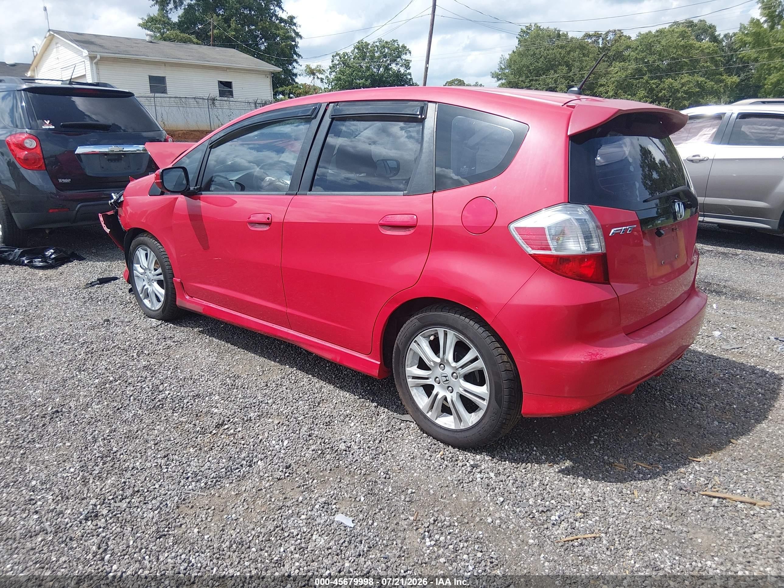 2011 Honda Fit Sport Red vin: JHMGE8H53BC000038