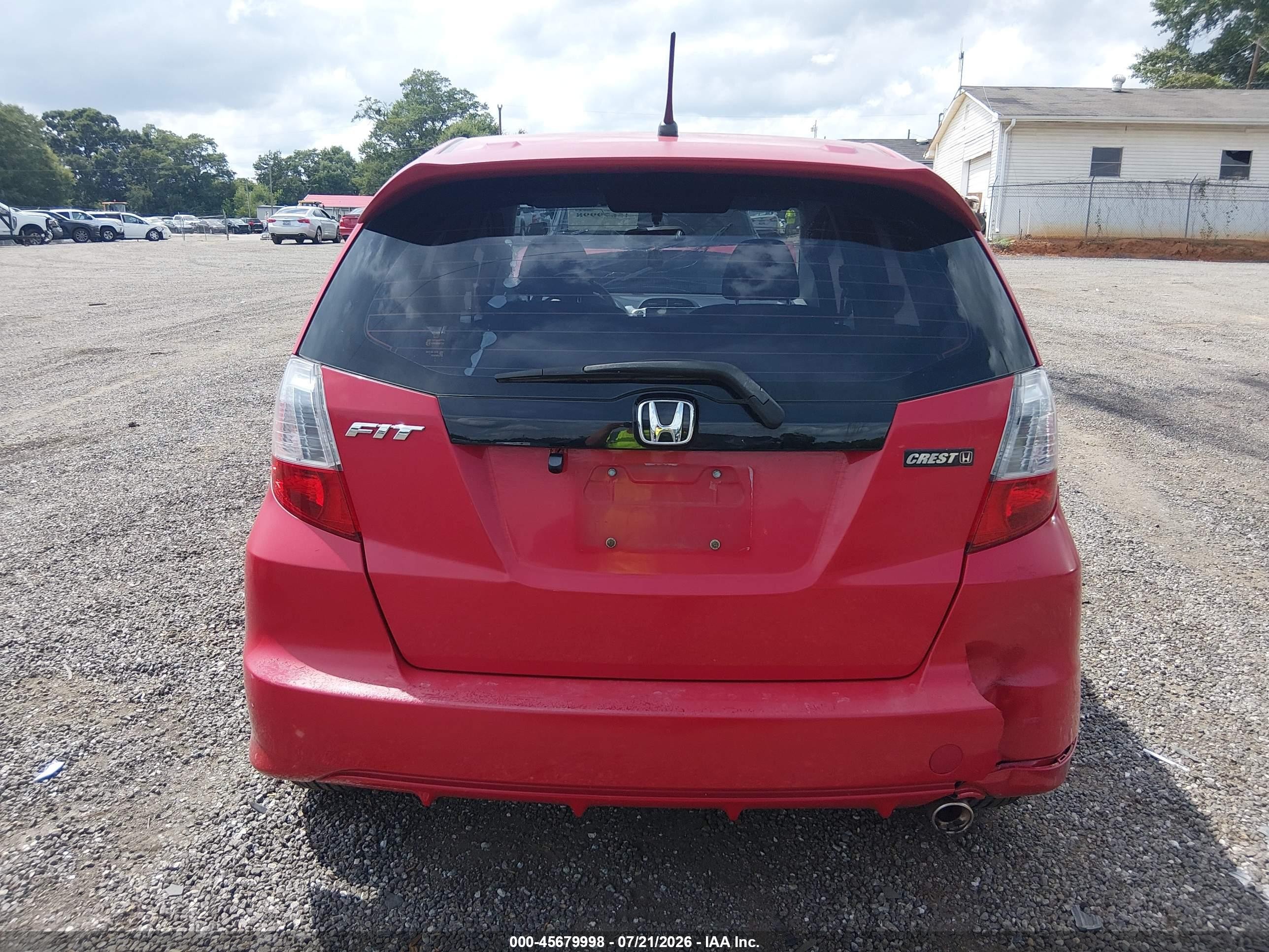 2011 Honda Fit Sport Red vin: JHMGE8H53BC000038