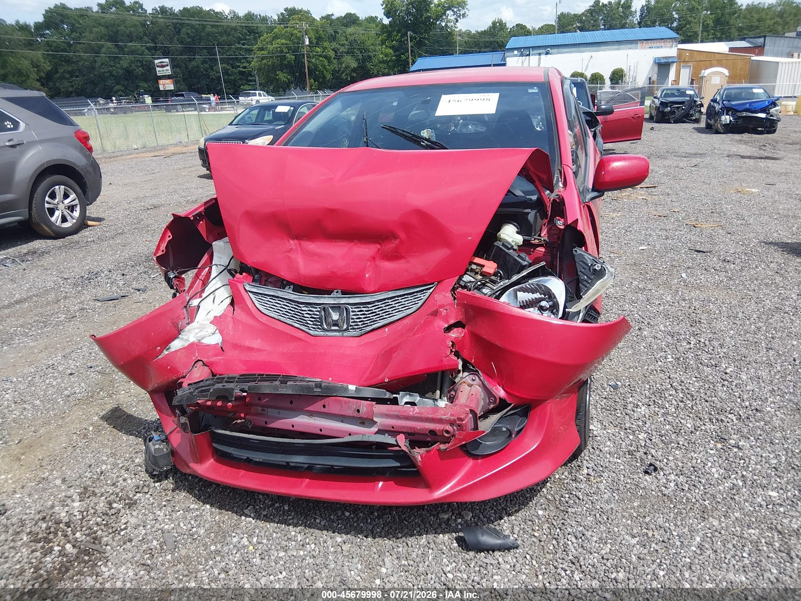 2011 Honda Fit Sport Red vin: JHMGE8H53BC000038