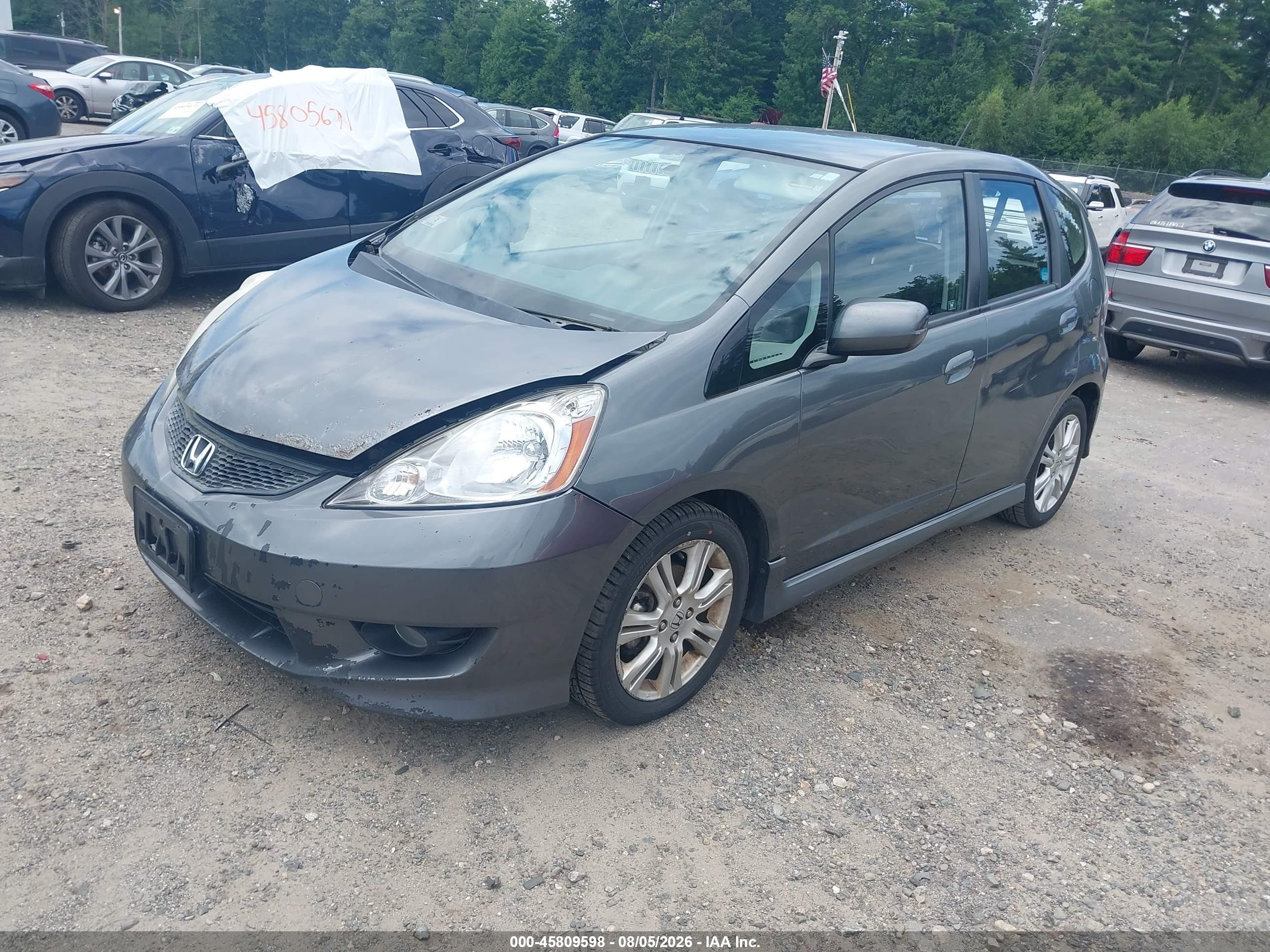 2011 Honda Fit Sport Gray vin: JHMGE8H53BC009659