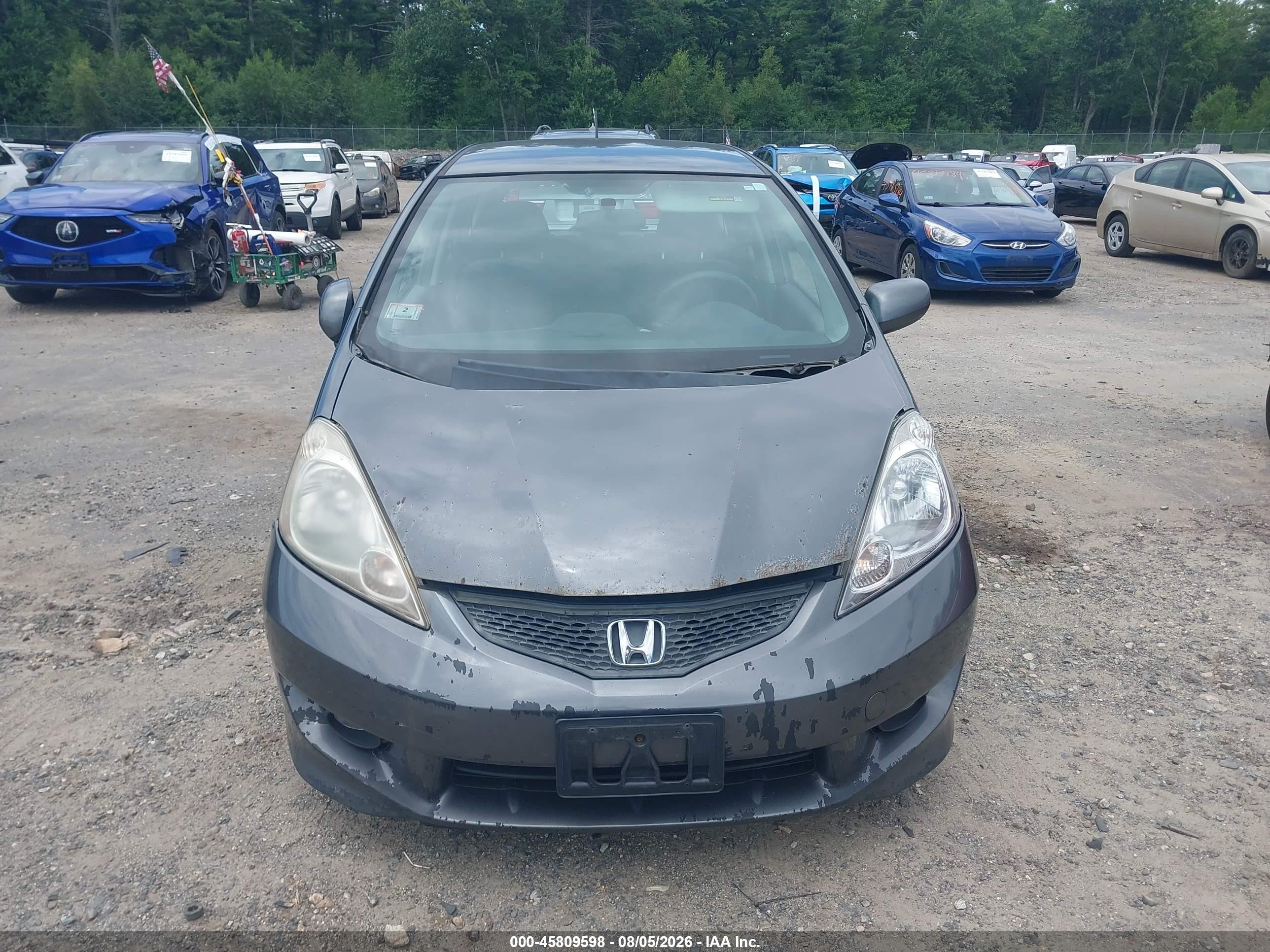 2011 Honda Fit Sport Gray vin: JHMGE8H53BC009659