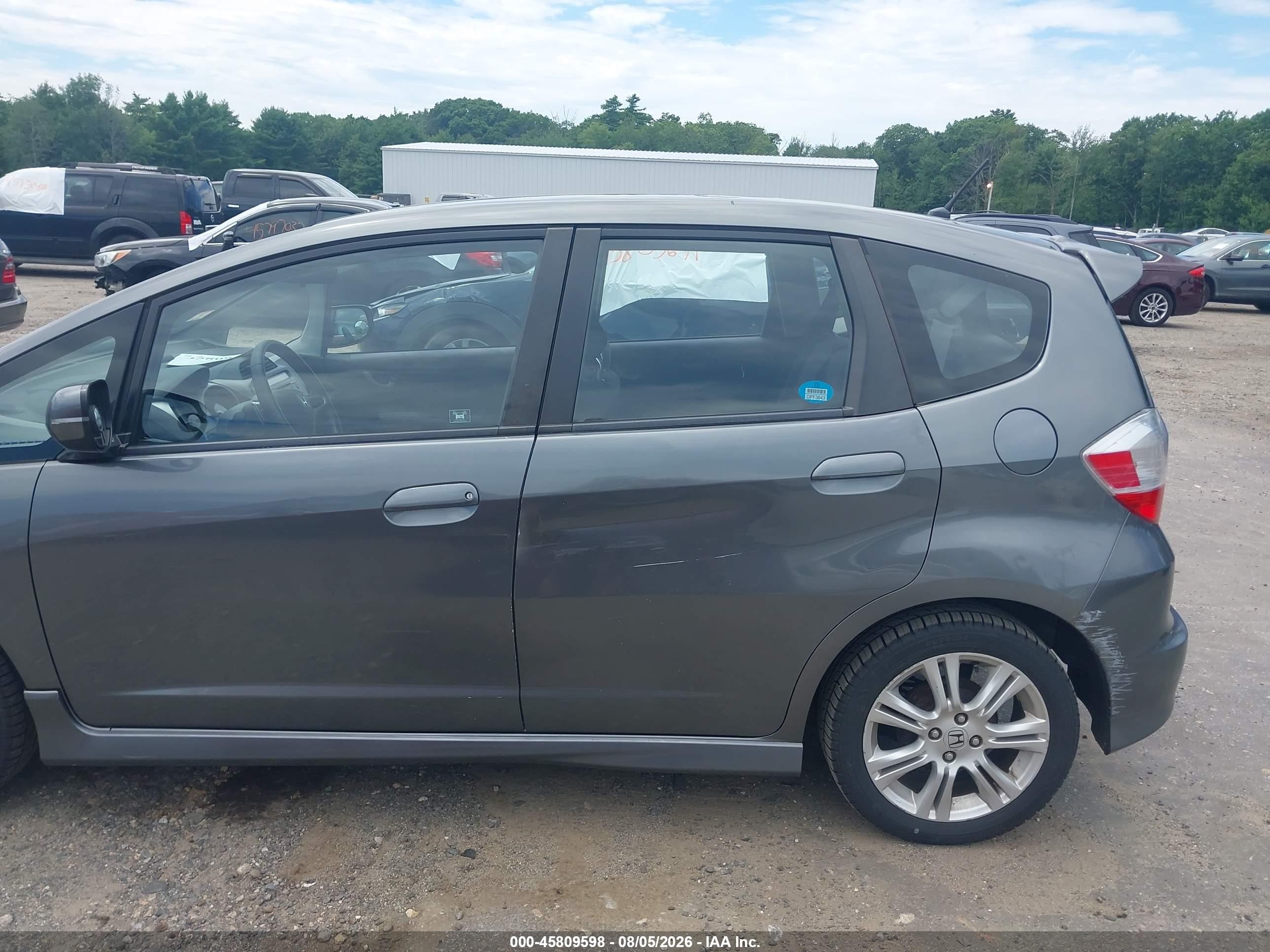 2011 Honda Fit Sport Gray vin: JHMGE8H53BC009659