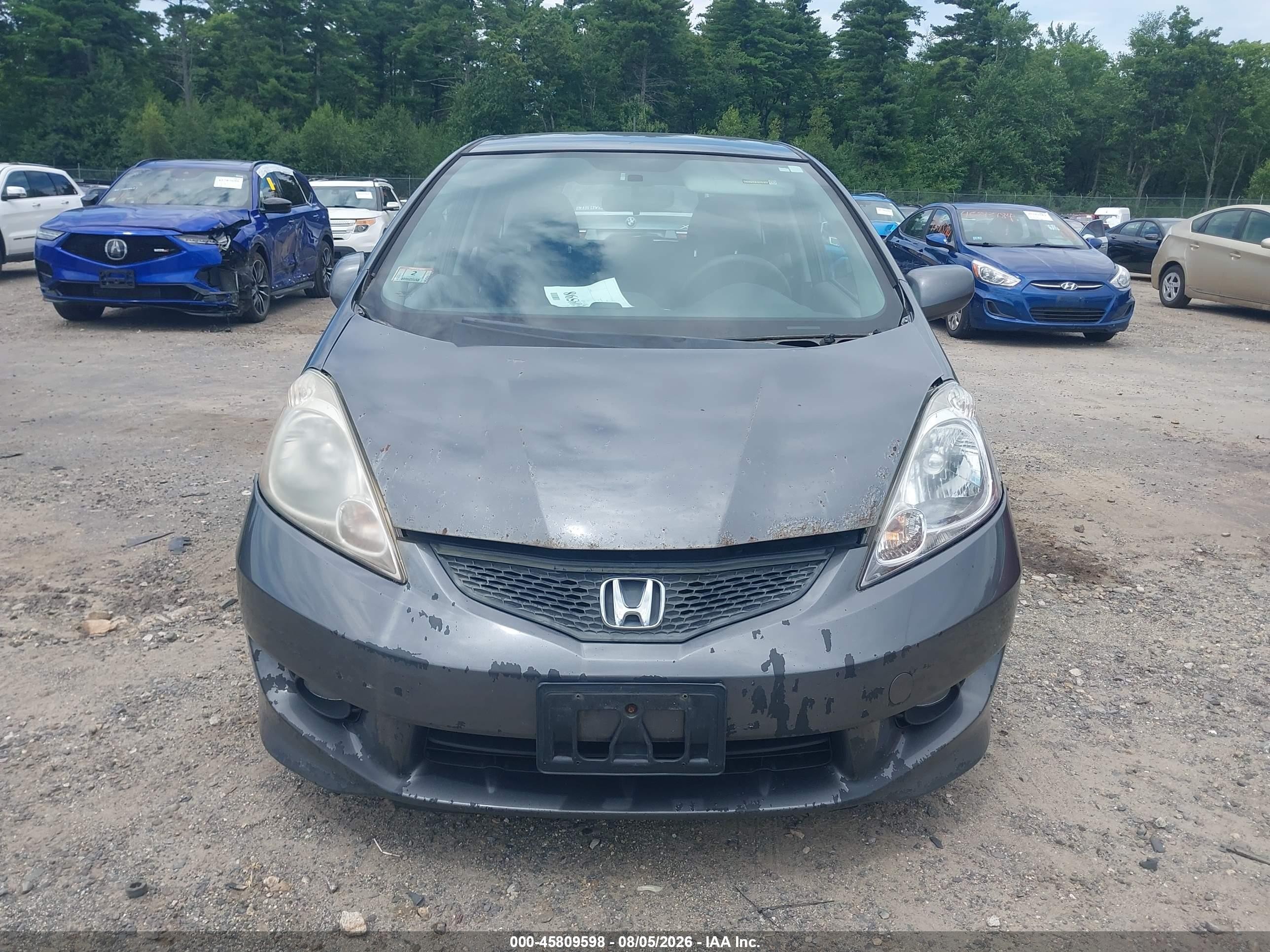 2011 Honda Fit Sport Gray vin: JHMGE8H53BC009659