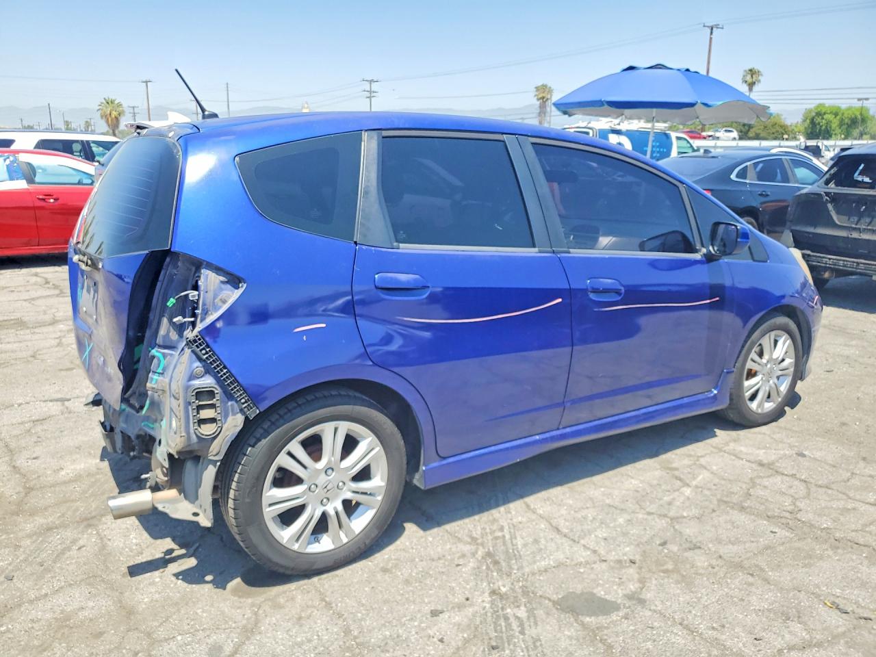 2011 Honda Fit Sport Синий vin: JHMGE8H53BC024131